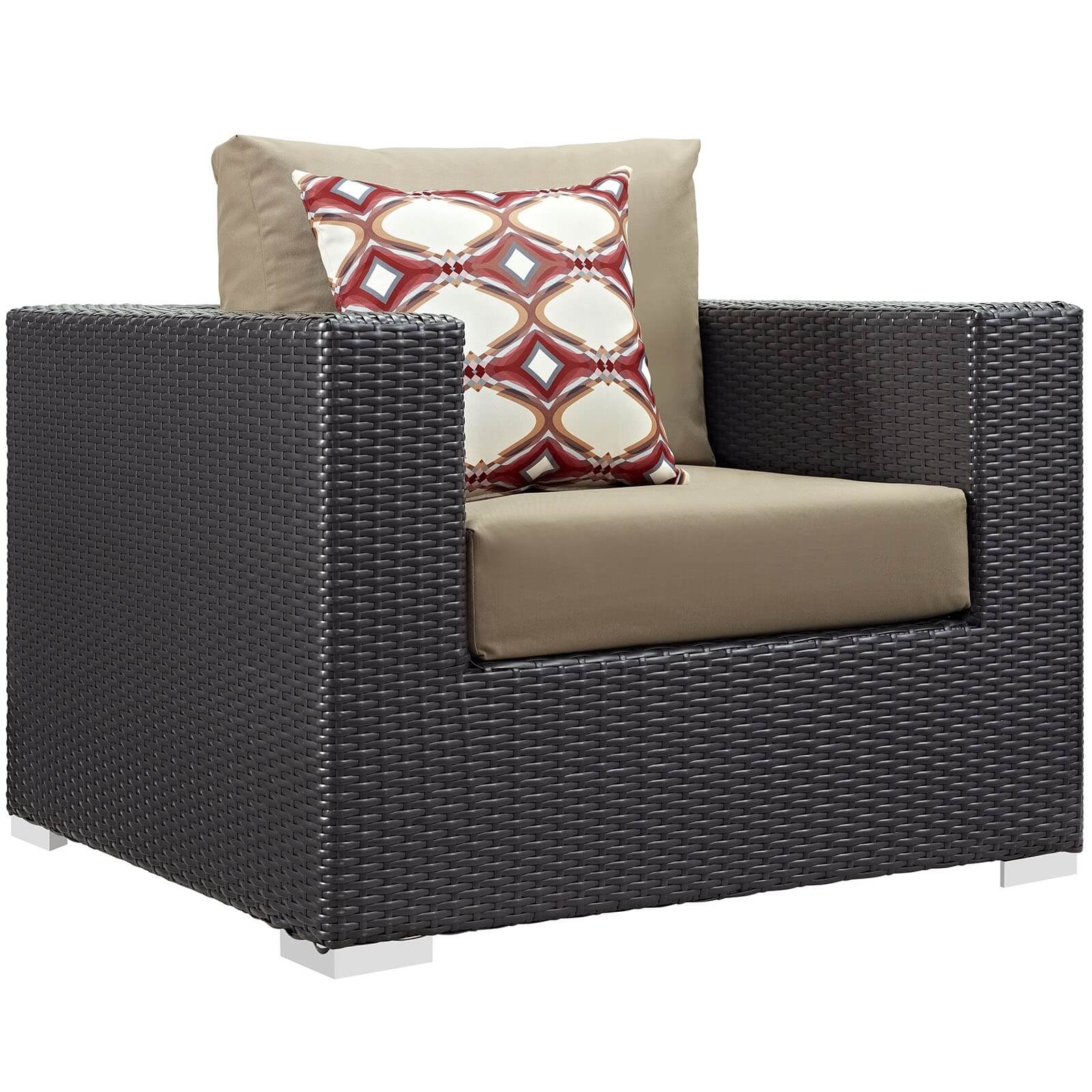 Convene 7-Pc Outdoor Patio Synthetic Rattan Weave Sectional Set, Composition 1