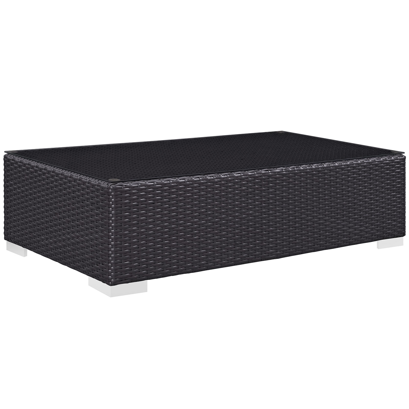 Convene 3-Pc Outdoor Patio Synthetic Rattan Weave Sectional Set
