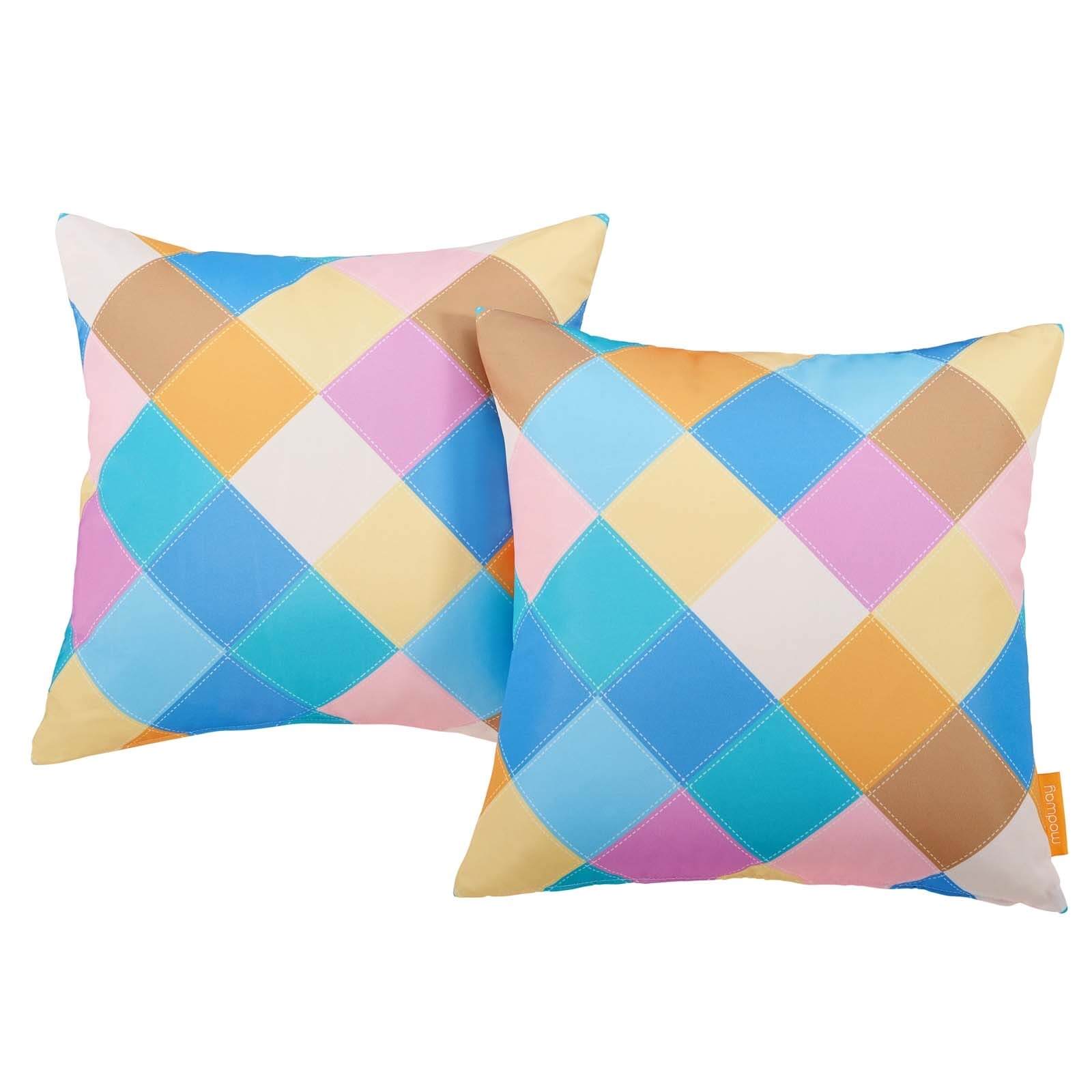 Modway 2-Pc Outdoor Patio Fabric Pillow Set