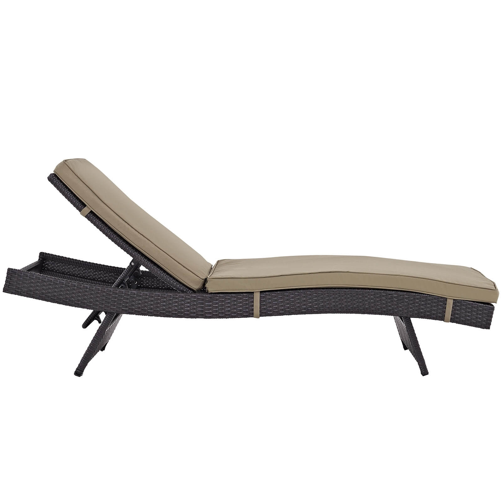 Convene Outdoor Patio Synthetic Rattan Weave Chaise