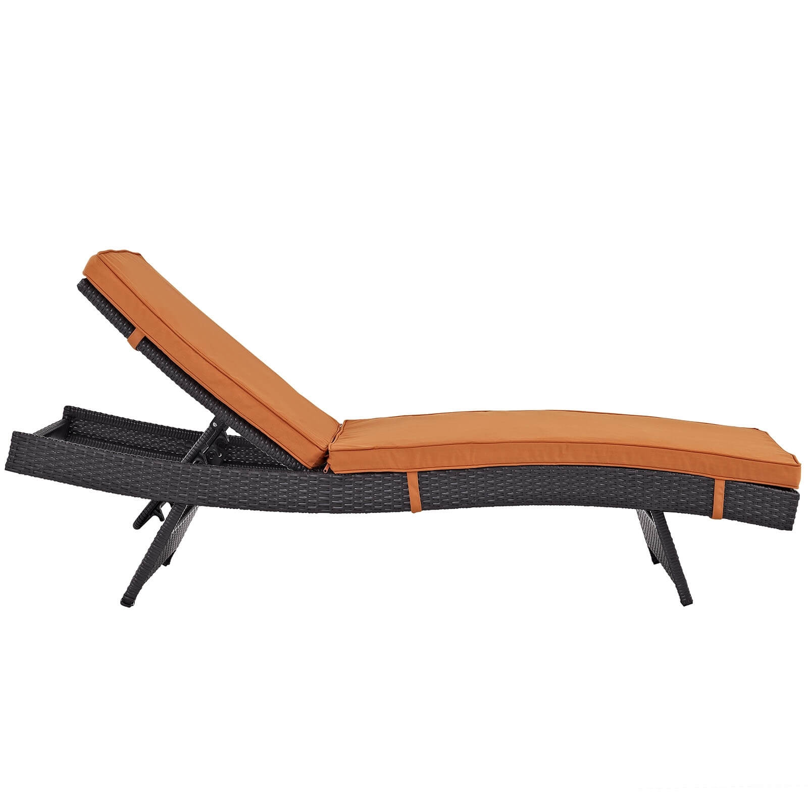 Convene Outdoor Patio Synthetic Rattan Weave Chaise