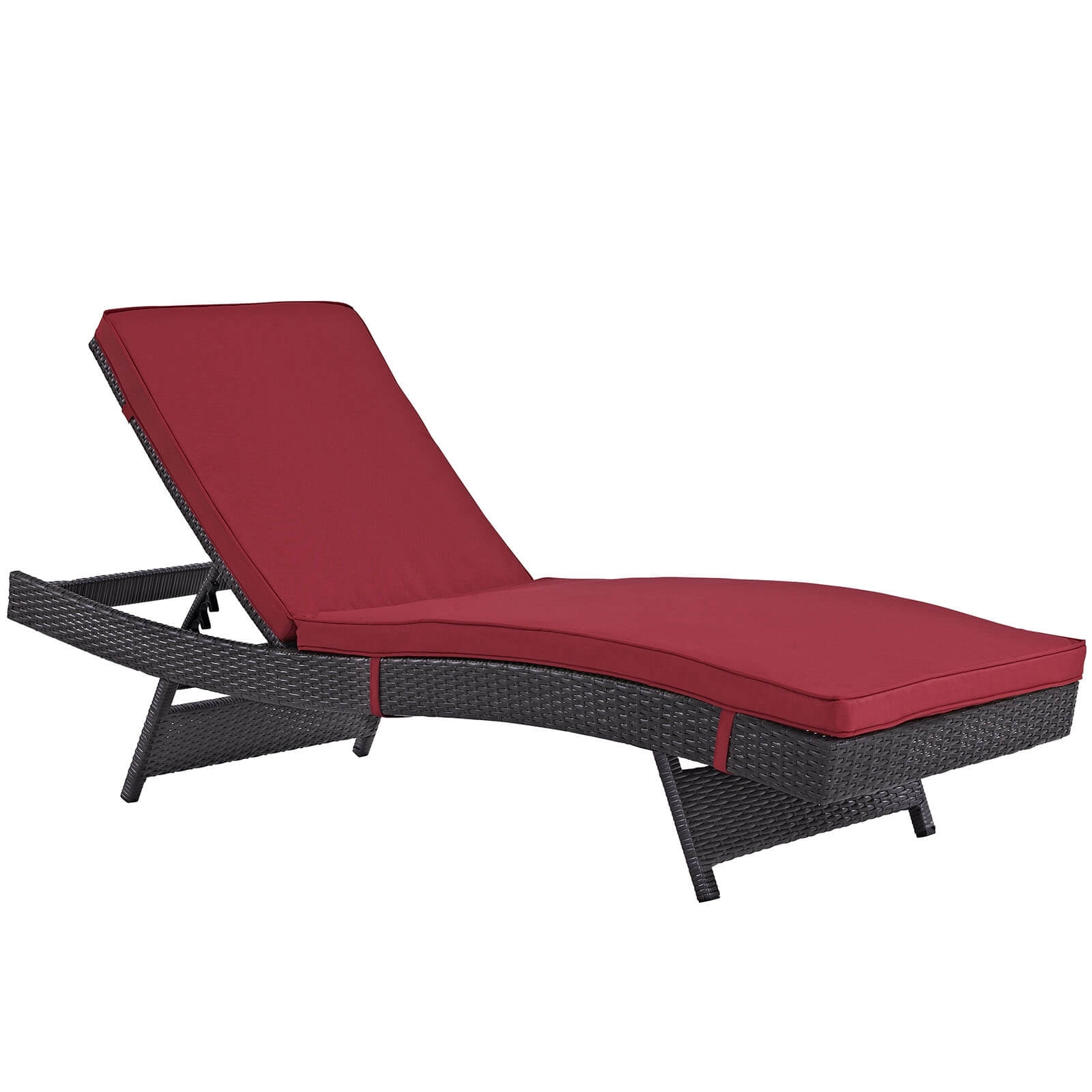 Convene Outdoor Patio Synthetic Rattan Weave Chaise