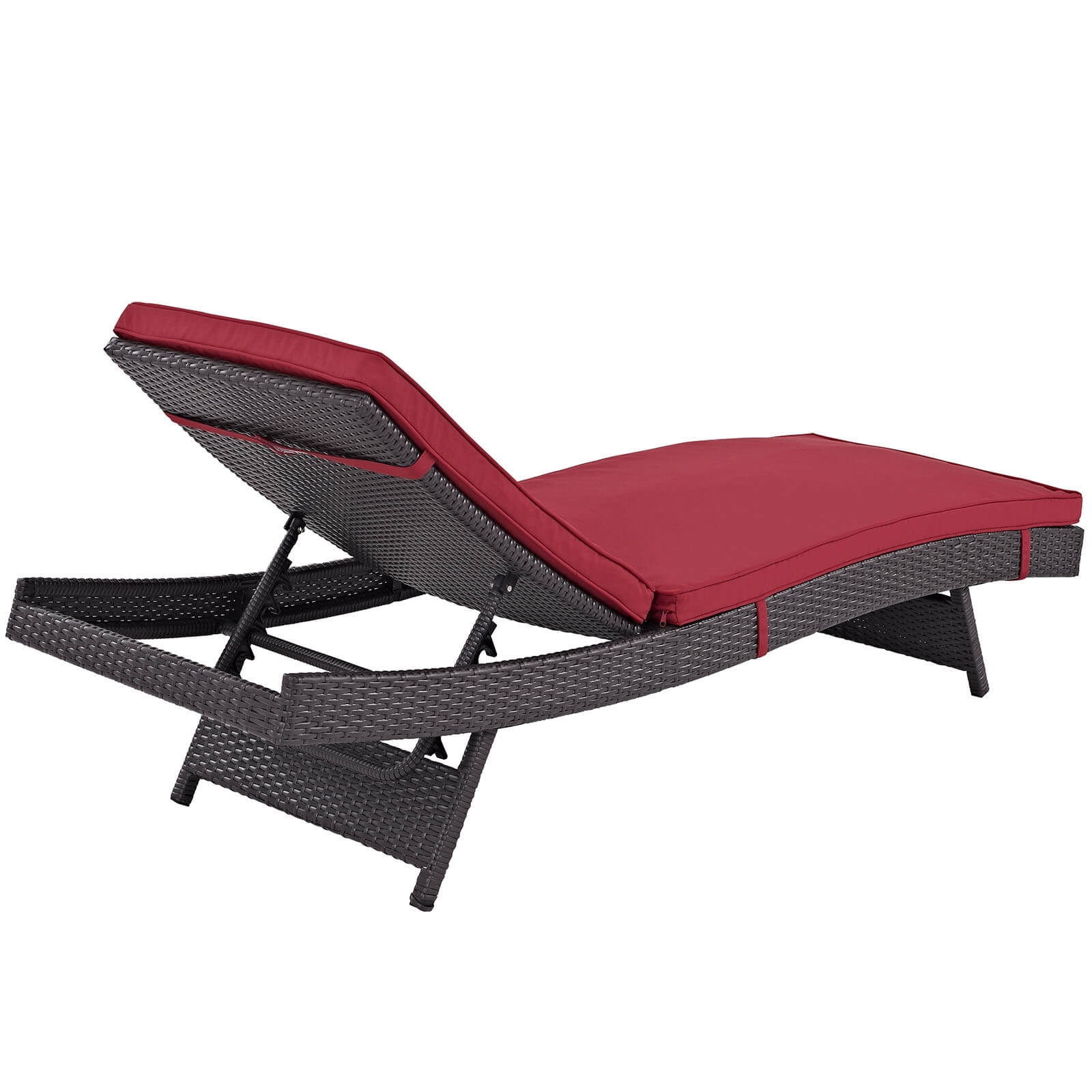 Convene Outdoor Patio Synthetic Rattan Weave Chaise