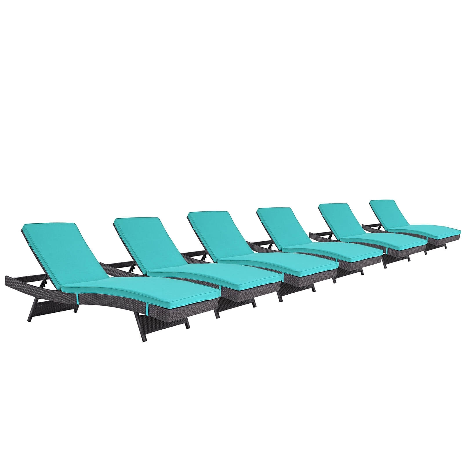 Convene Outdoor Patio Synthetic Rattan Weave Chaise