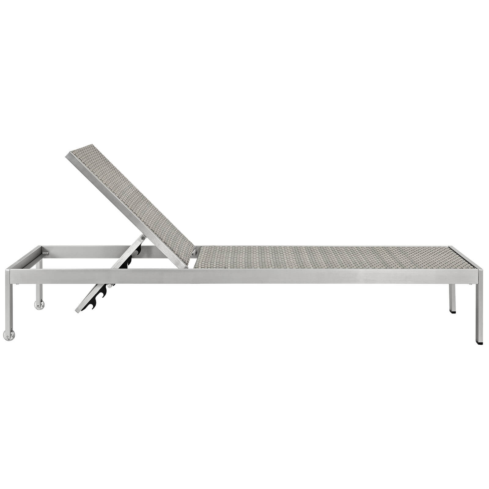 Shore Outdoor Patio Aluminum Chaise, Composition 2