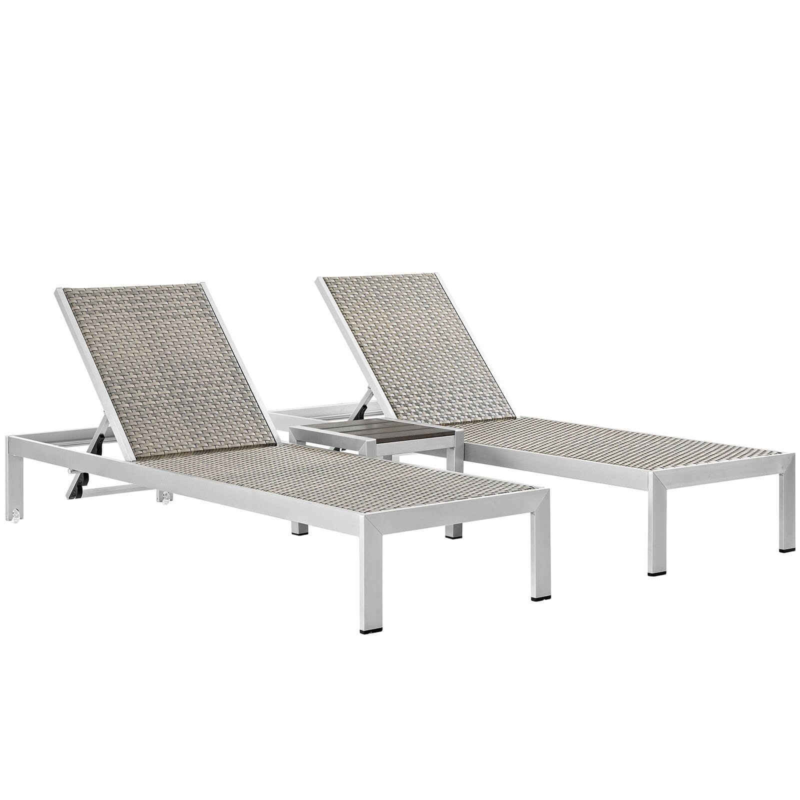 Shore 3-Pc Outdoor Patio Aluminum Set, Composition 3