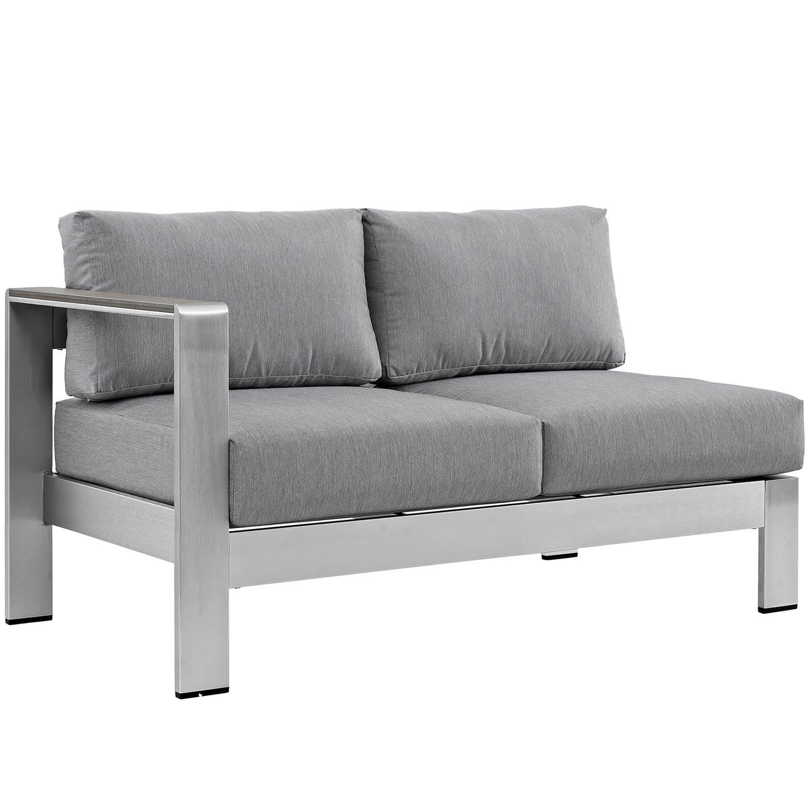 Shore 4-Pc Outdoor Patio Aluminum Sectional Sofa Set, Composition 1