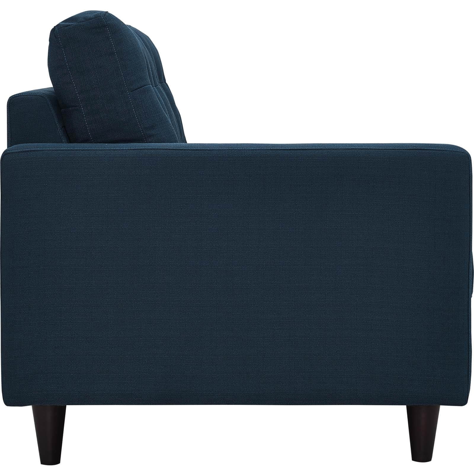 Empress Upholstered Fabric Left-Facing Loveseat