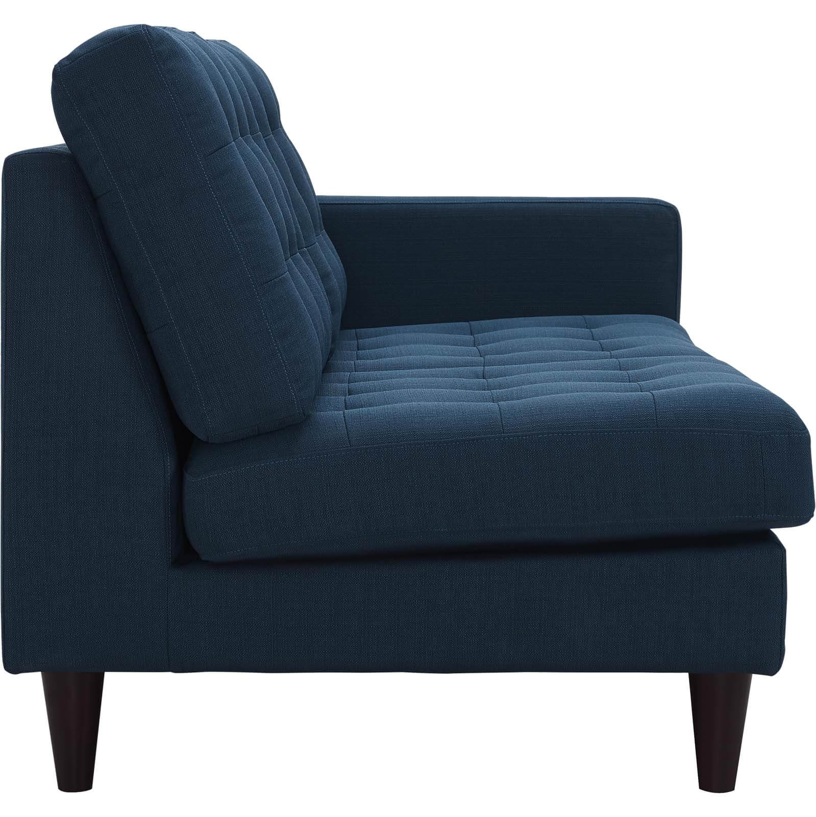 Modway Empress corner sofa, mid-century style