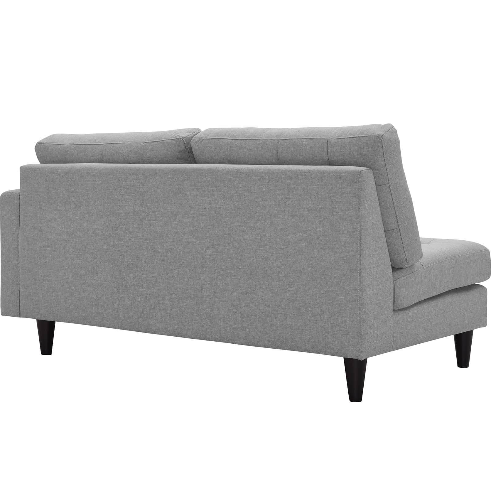 Modway Empress corner sofa, mid-century style