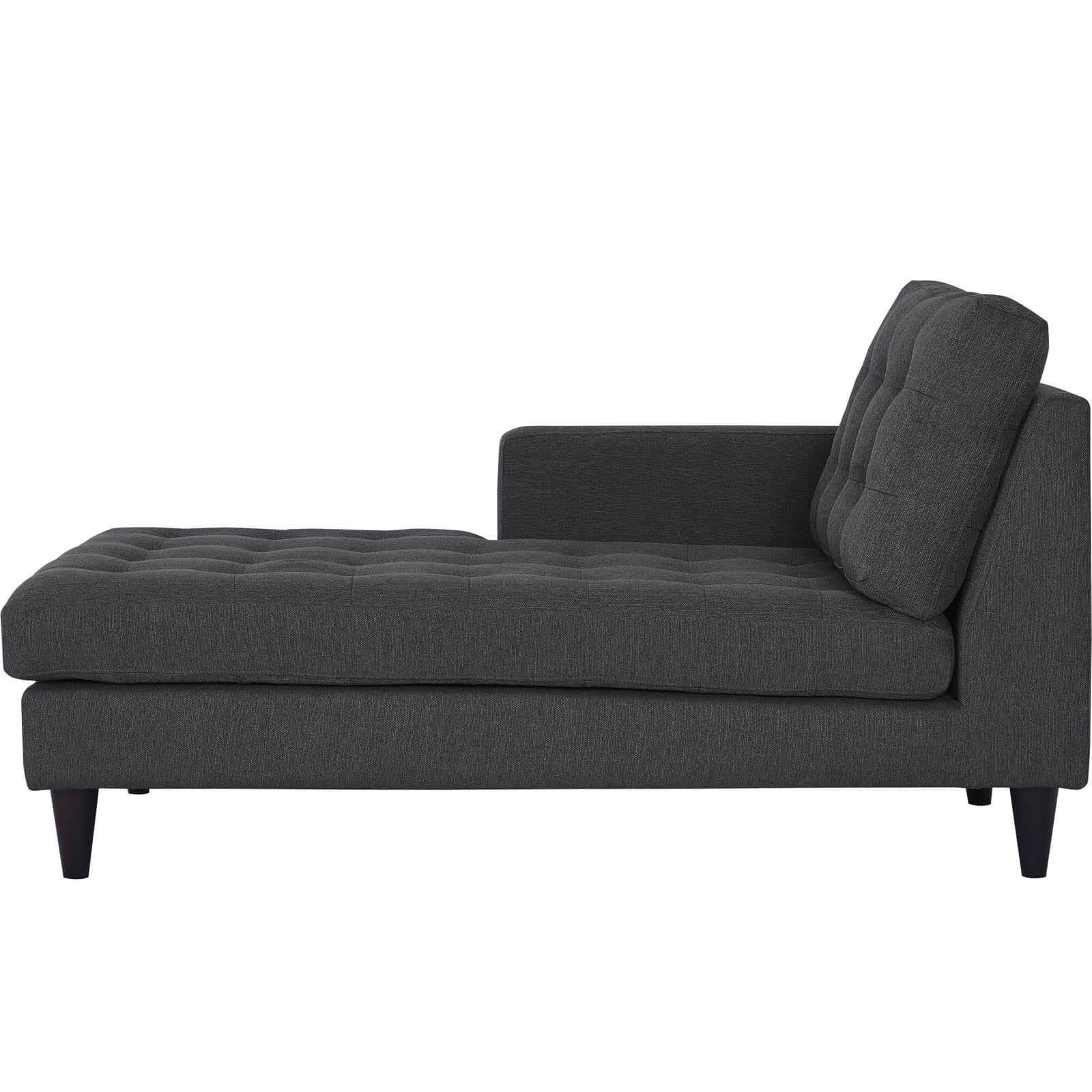 Empress Upholstered Fabric Left-Arm Chaise