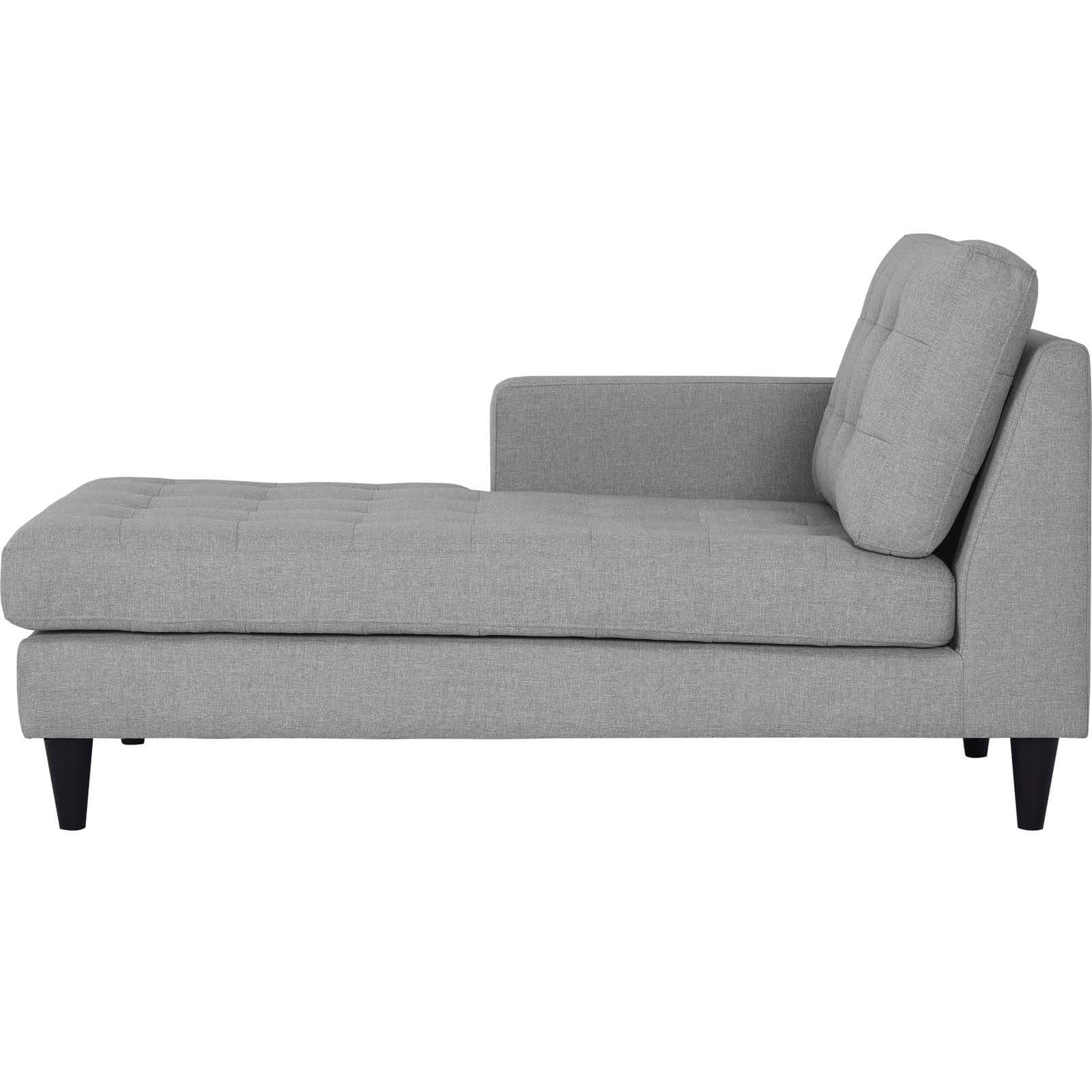 Empress Upholstered Fabric Left-Arm Chaise
