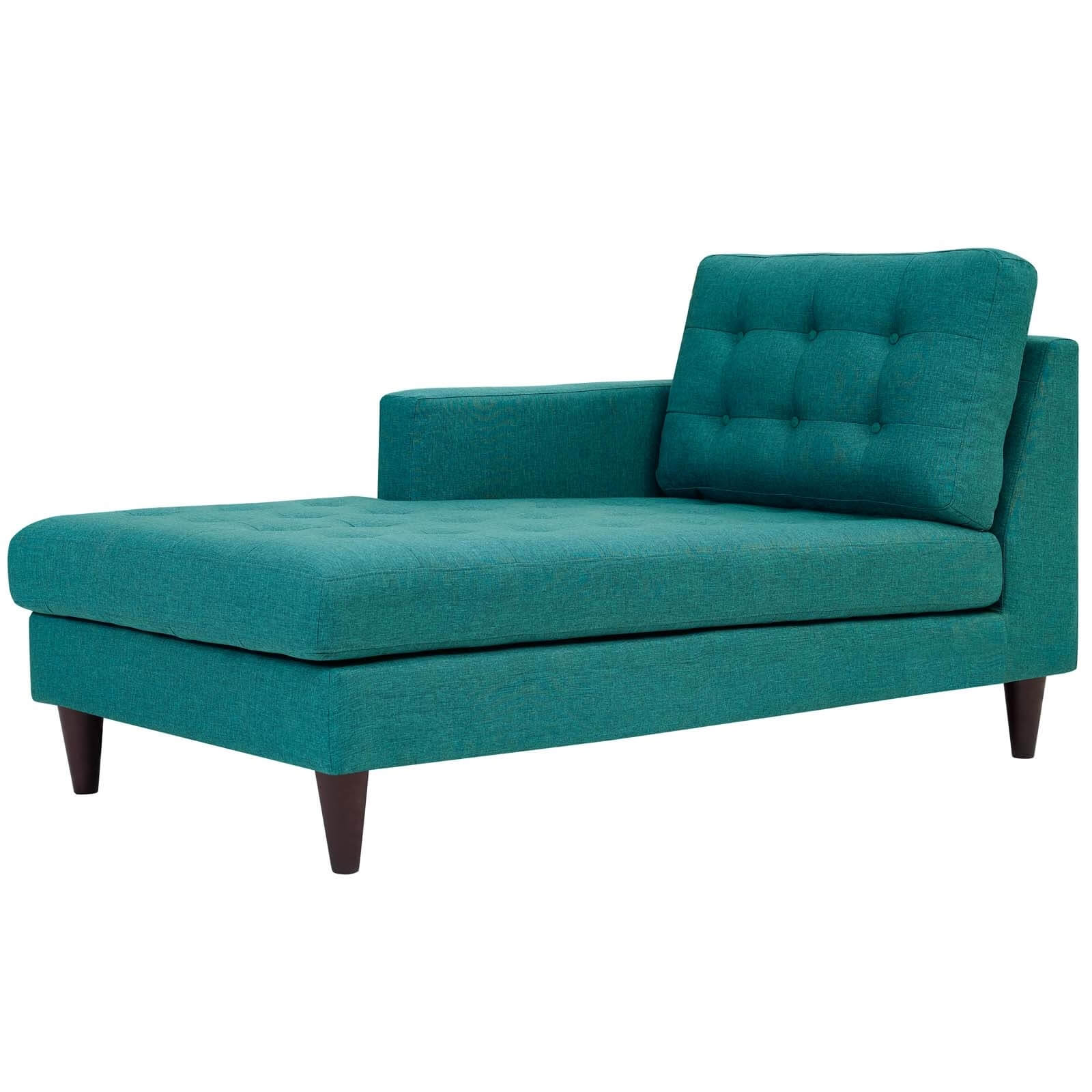 Empress Upholstered Fabric Left-Arm Chaise