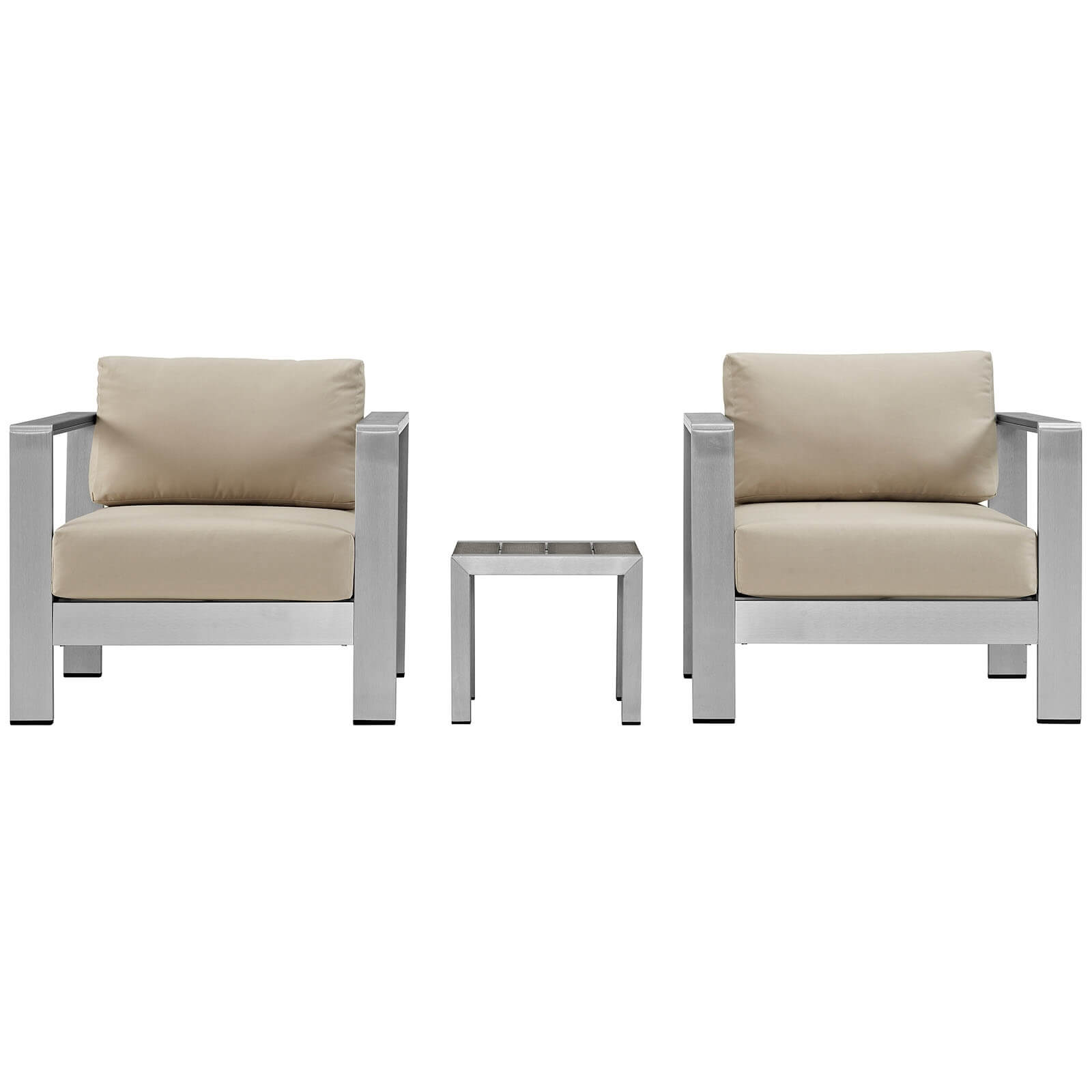 Shore 3-Pc Outdoor Patio Aluminum Set, Composition 2