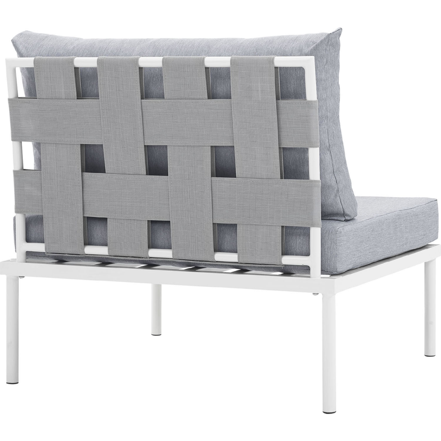 Harmony Outdoor Patio Aluminum Armless Chair