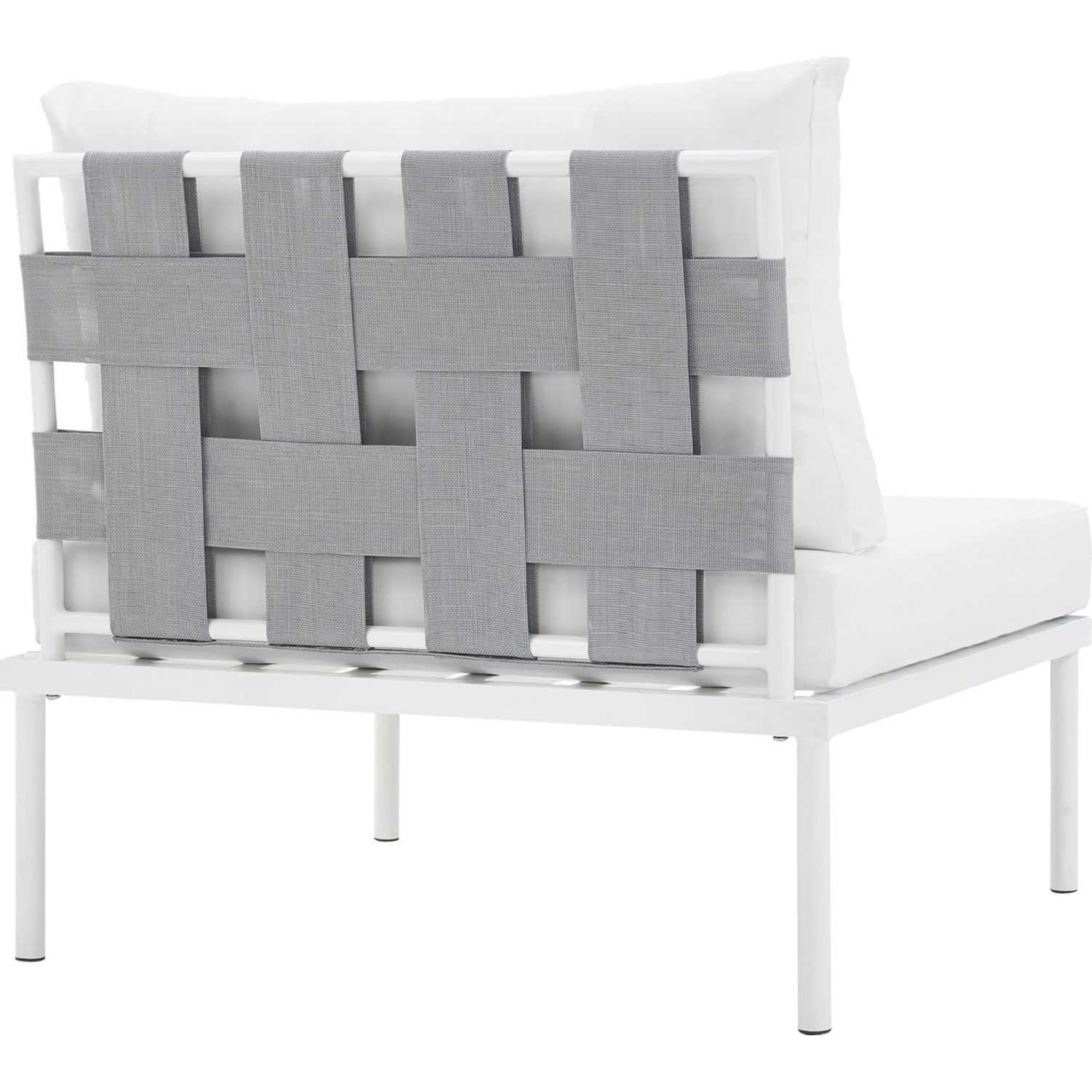 Harmony Outdoor Patio Aluminum Armless Chair