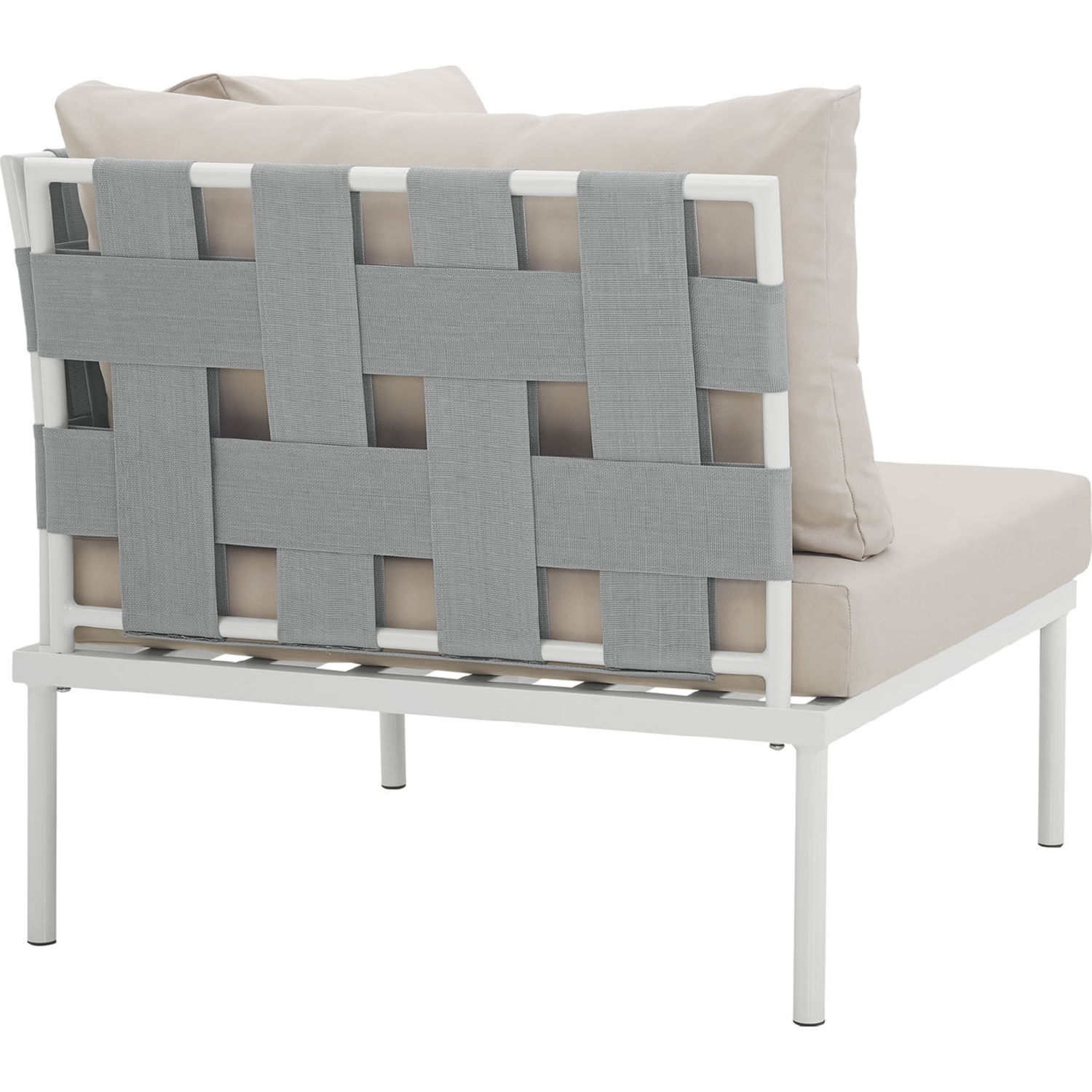 Modway Harmony Outdoor Patio Aluminum, Armless Chair