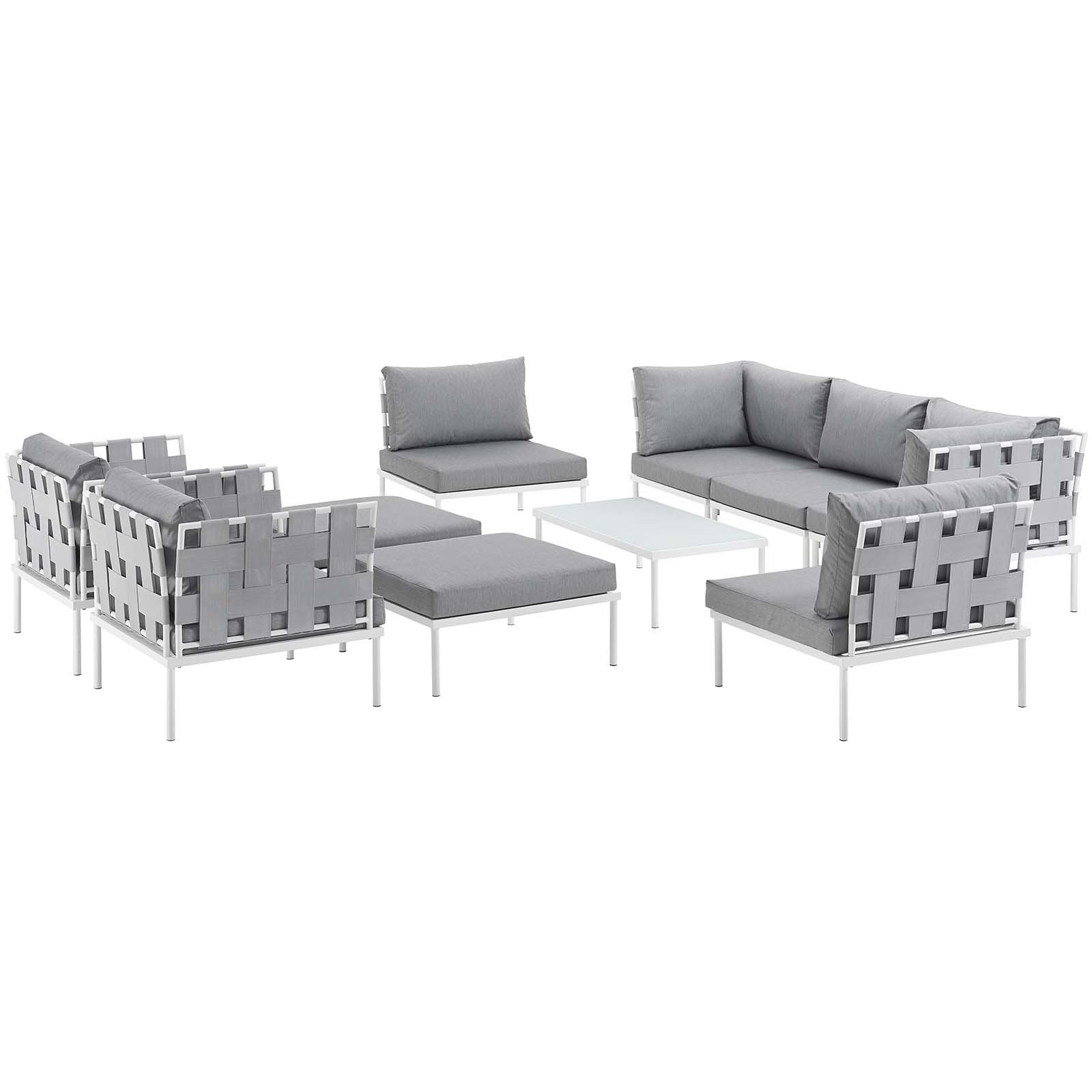 Harmony 10-Pc Outdoor Patio Sectional Sofa Set