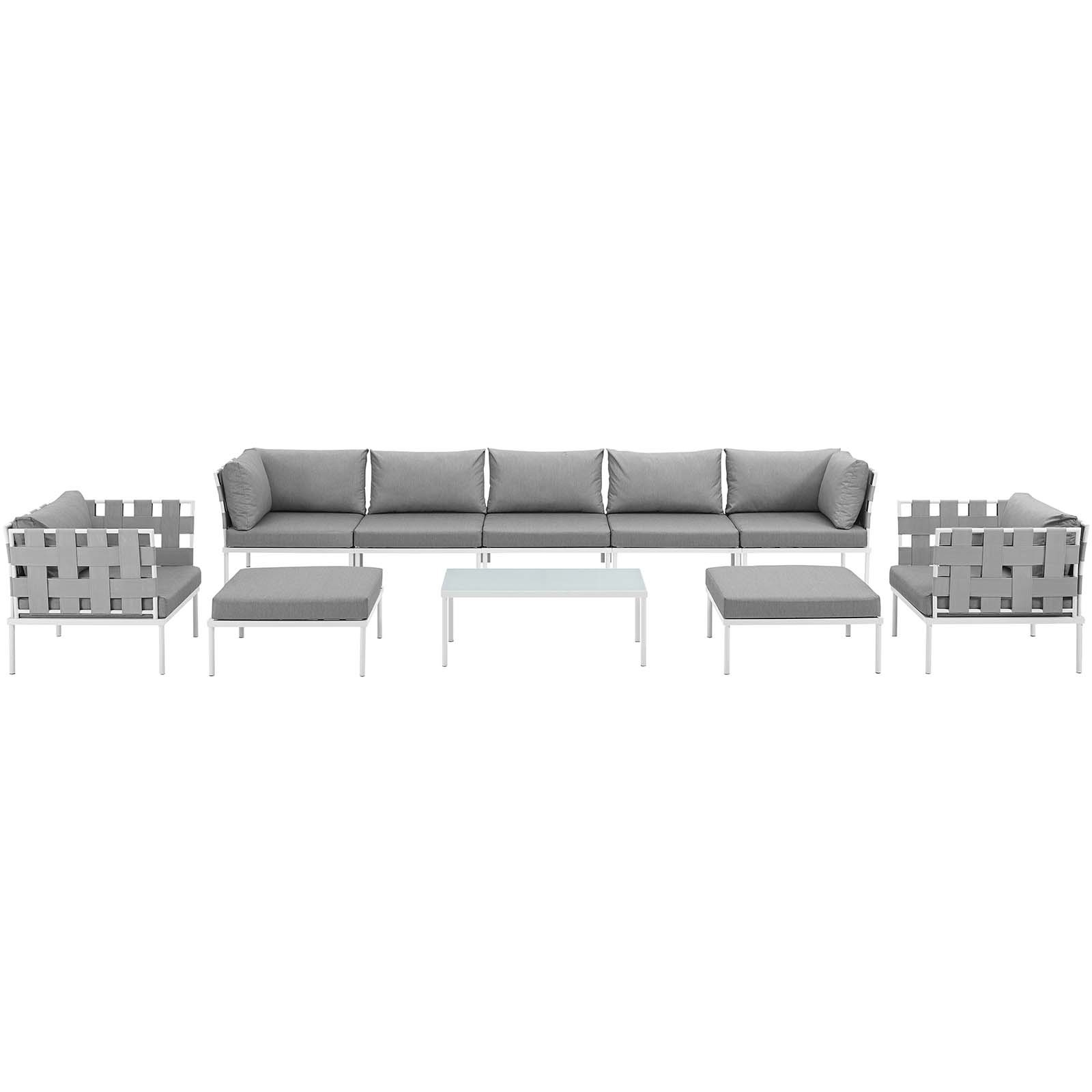 Harmony 10-Pc Outdoor Patio Sectional Sofa Set