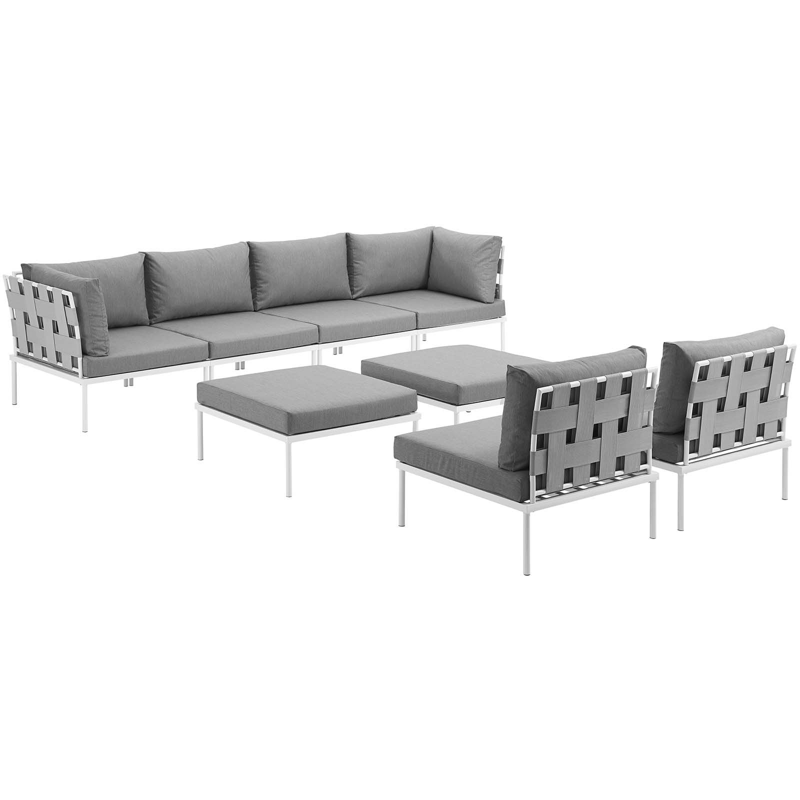 Wholesale L Shape Corner Sofa Set with Rope for Courtyard Hotel