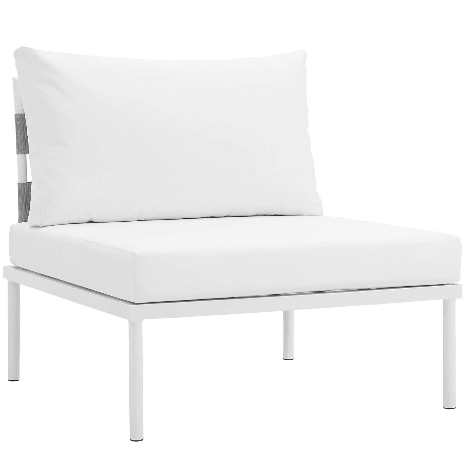 Harmony 6-Pc Outdoor Patio Fabric/Aluminum Sectional Sofa Set