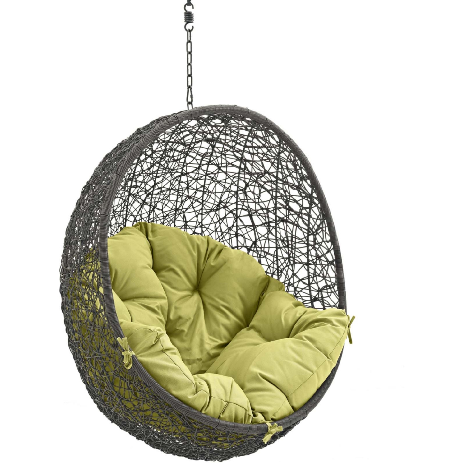 Hide Outdoor Patio Synthetic Rattan Weave Swing Chair Without Stand