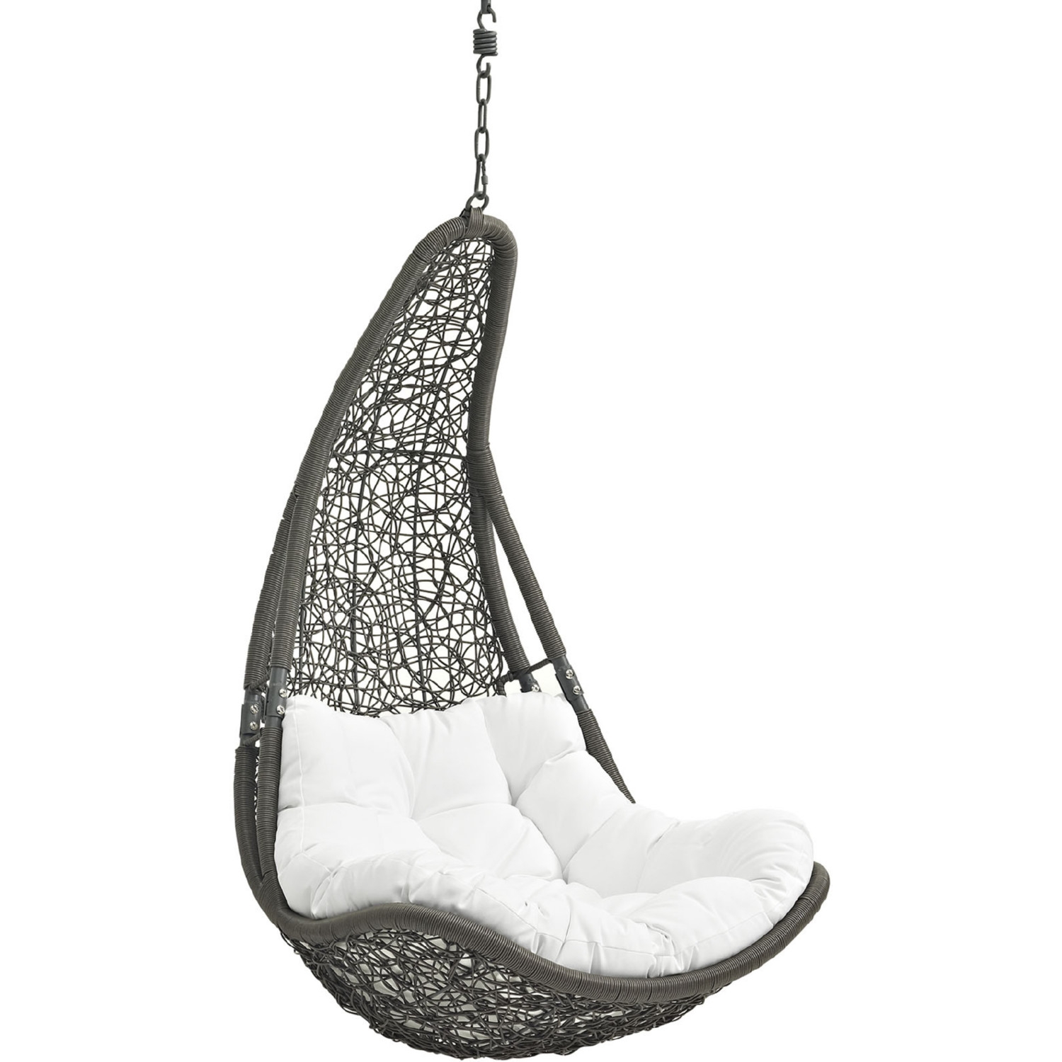 Abate Outdoor Patio Synthetic Rattan Weave Swing Chair Without Stand