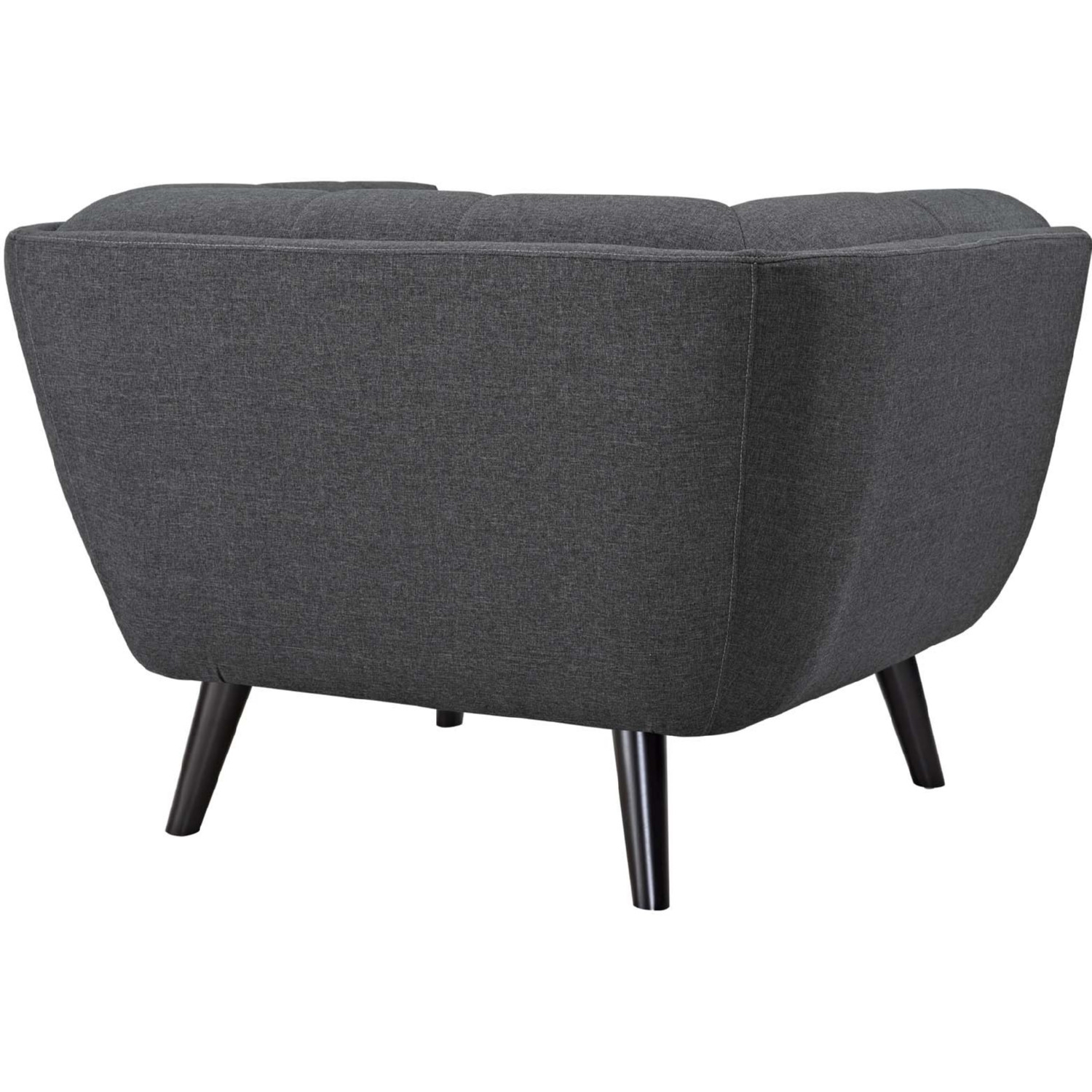 Bestow Tufted Upholstered Fabric Armchair