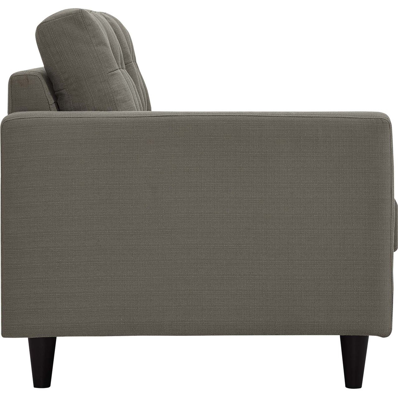 Empress 2-Pc Upholstered Fabric Right Arm Facing Bumper Sectional