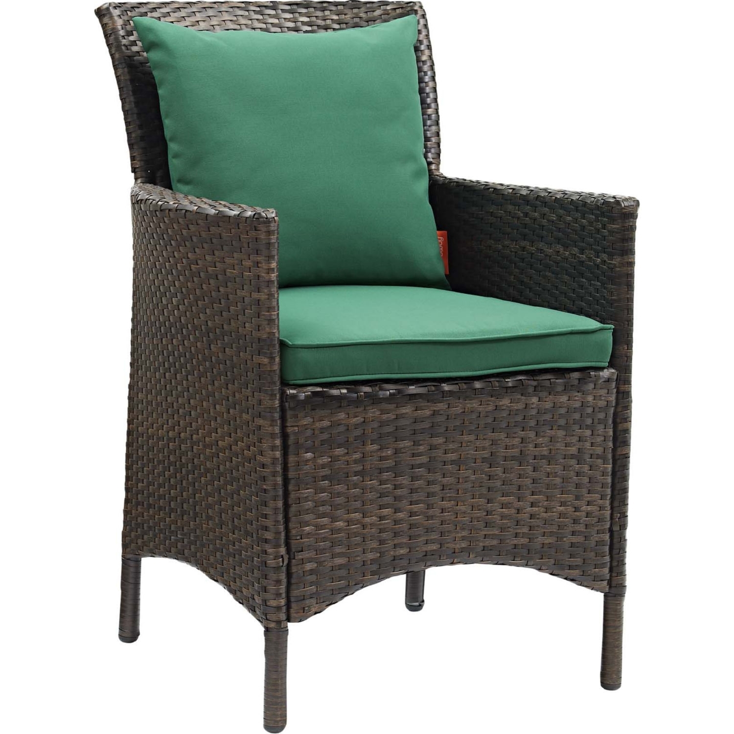 Conduit Outdoor Patio Wicker Rattan Dining Armchair