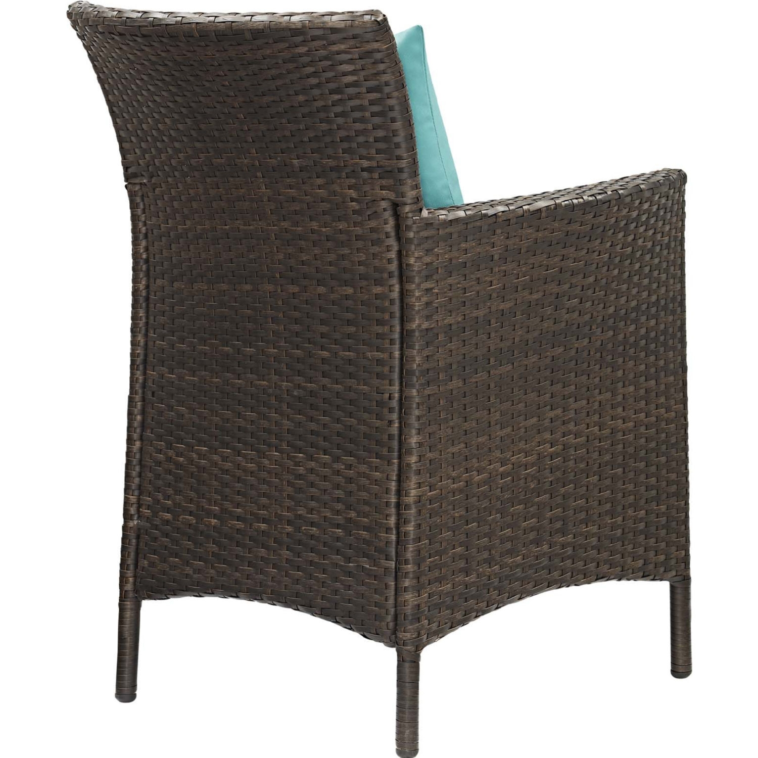 Conduit Outdoor Patio Wicker Rattan Dining Armchair