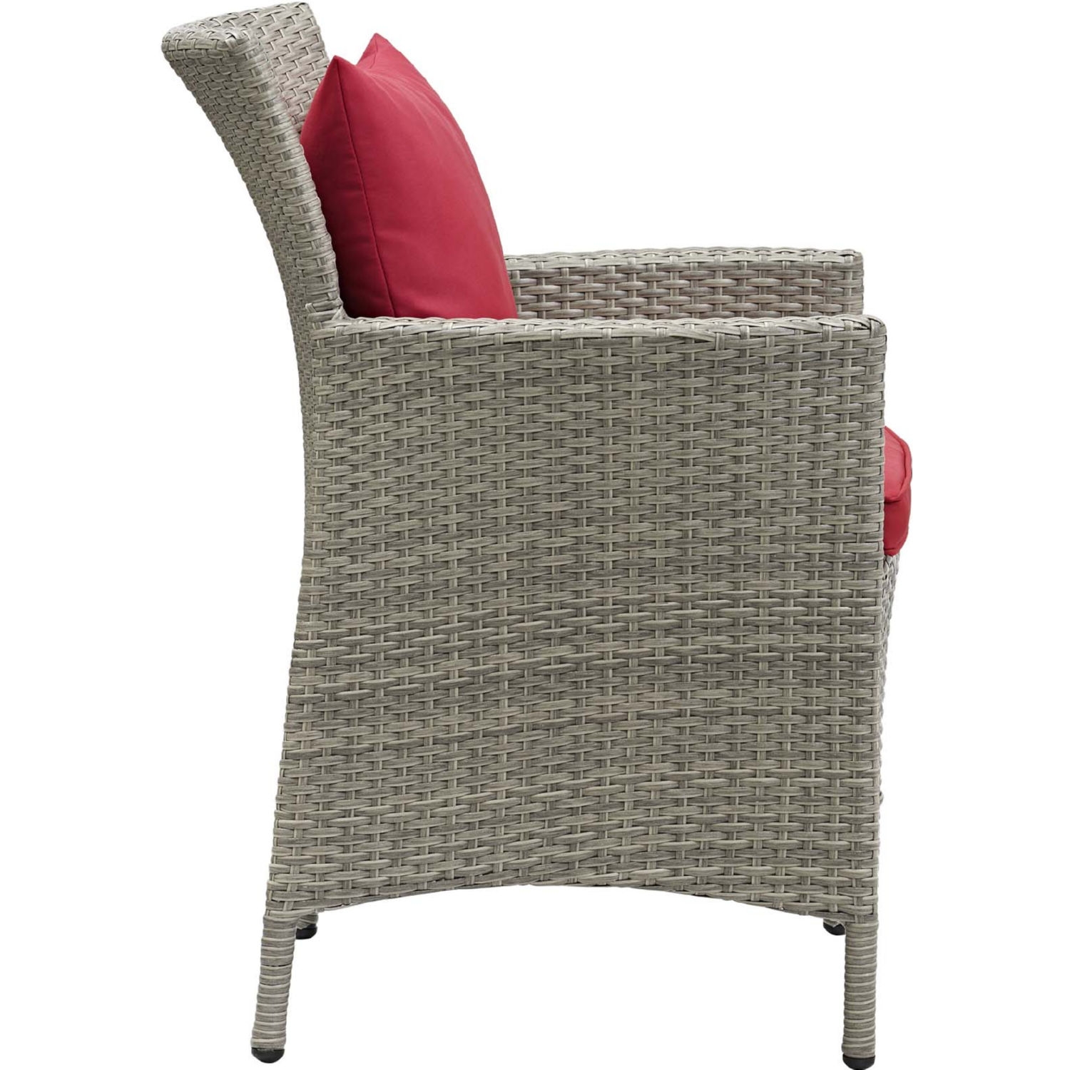 Conduit Outdoor Patio Wicker Rattan Dining Armchair