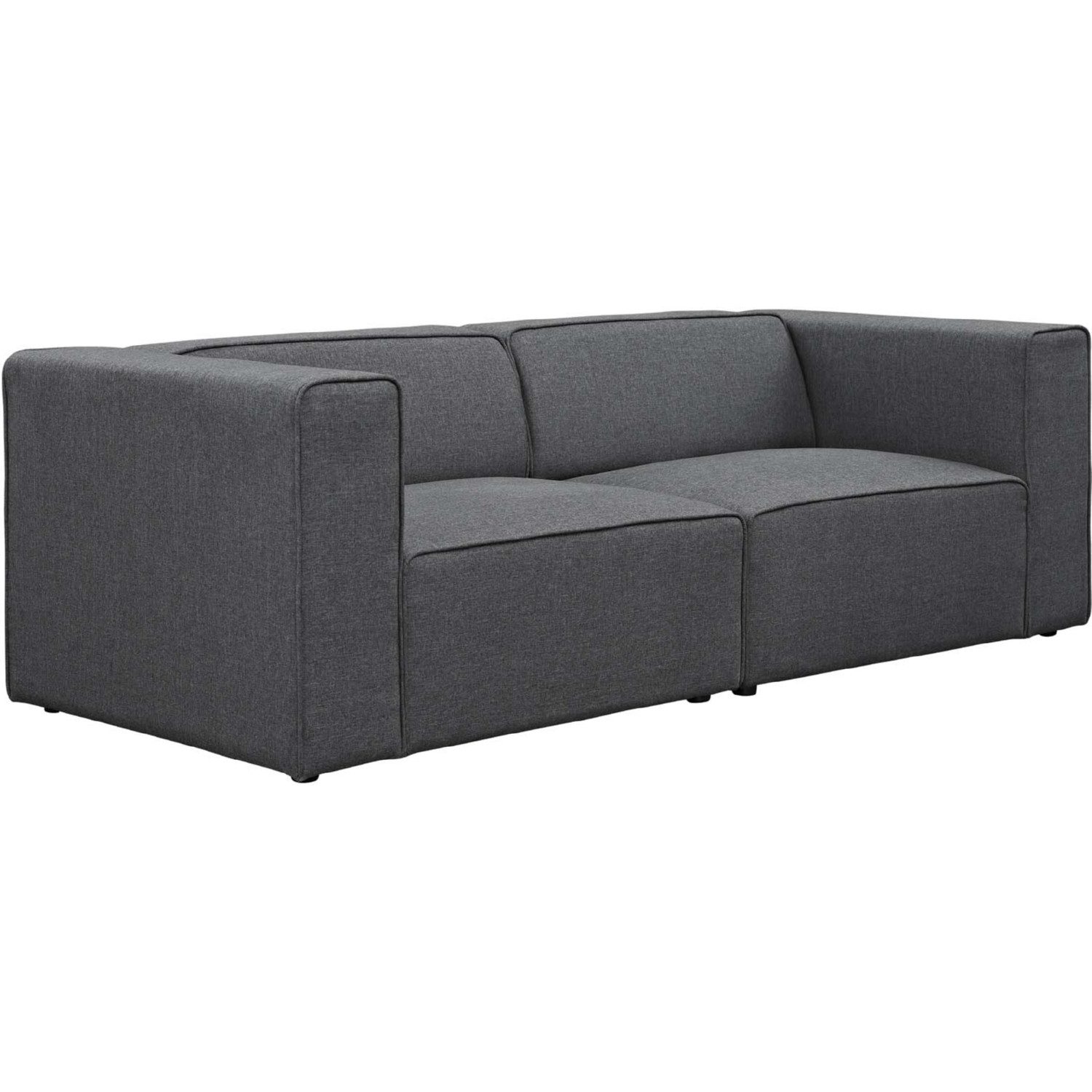 Mingle 2-Pc Upholstered Fabric Sectional Sofa Set