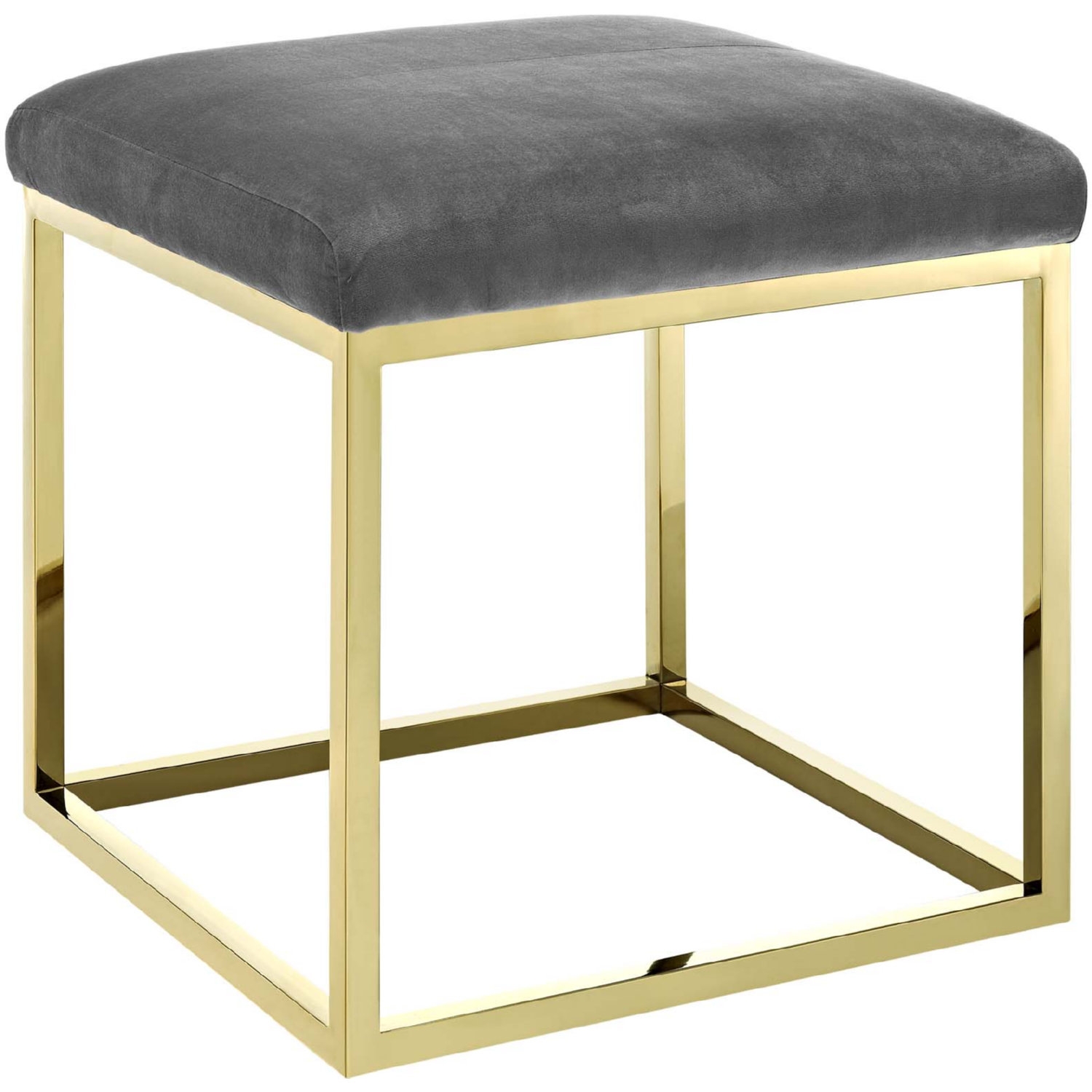 Anticipate Velvet Ottoman