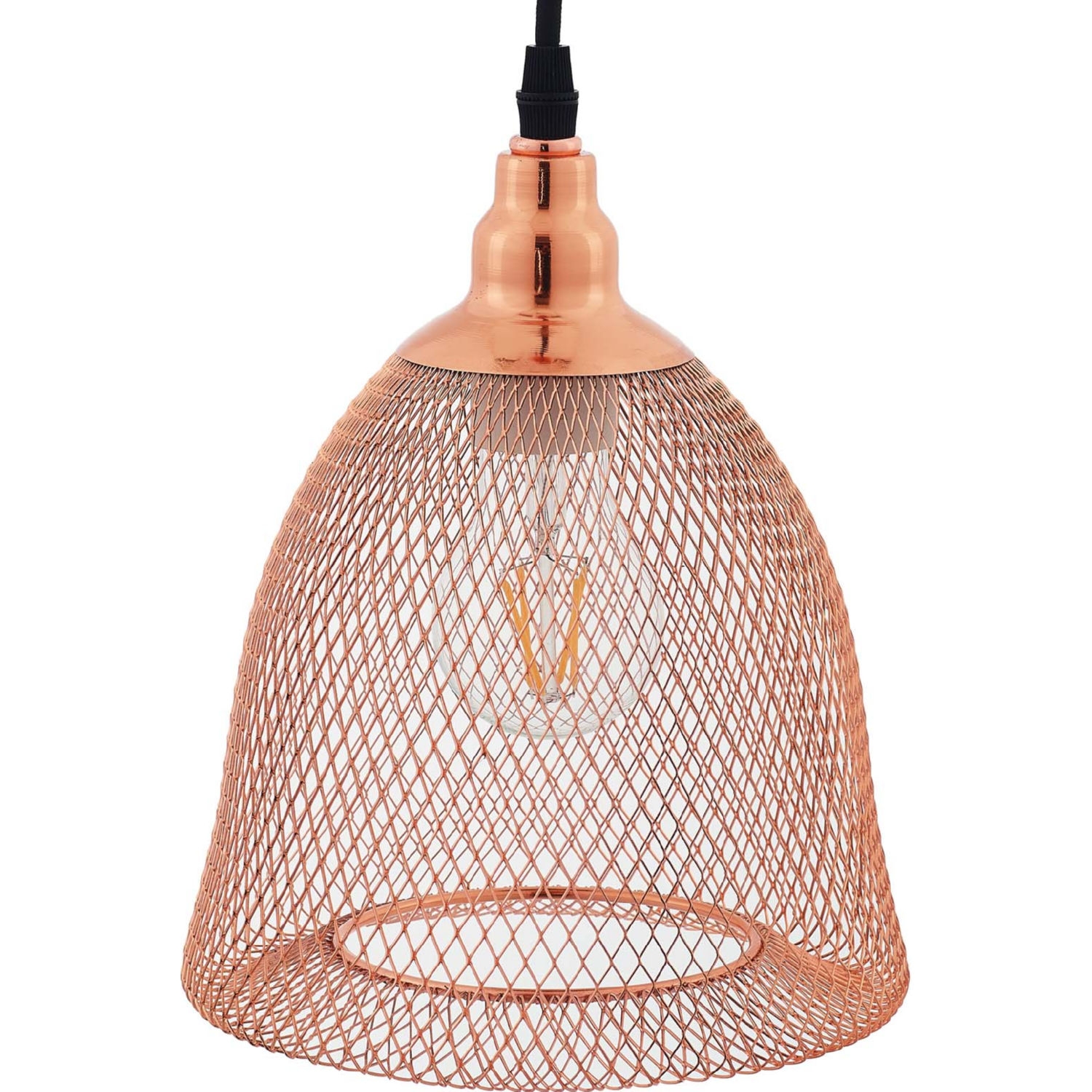 Glimmer Bell-Shaped Metal Pendant Light