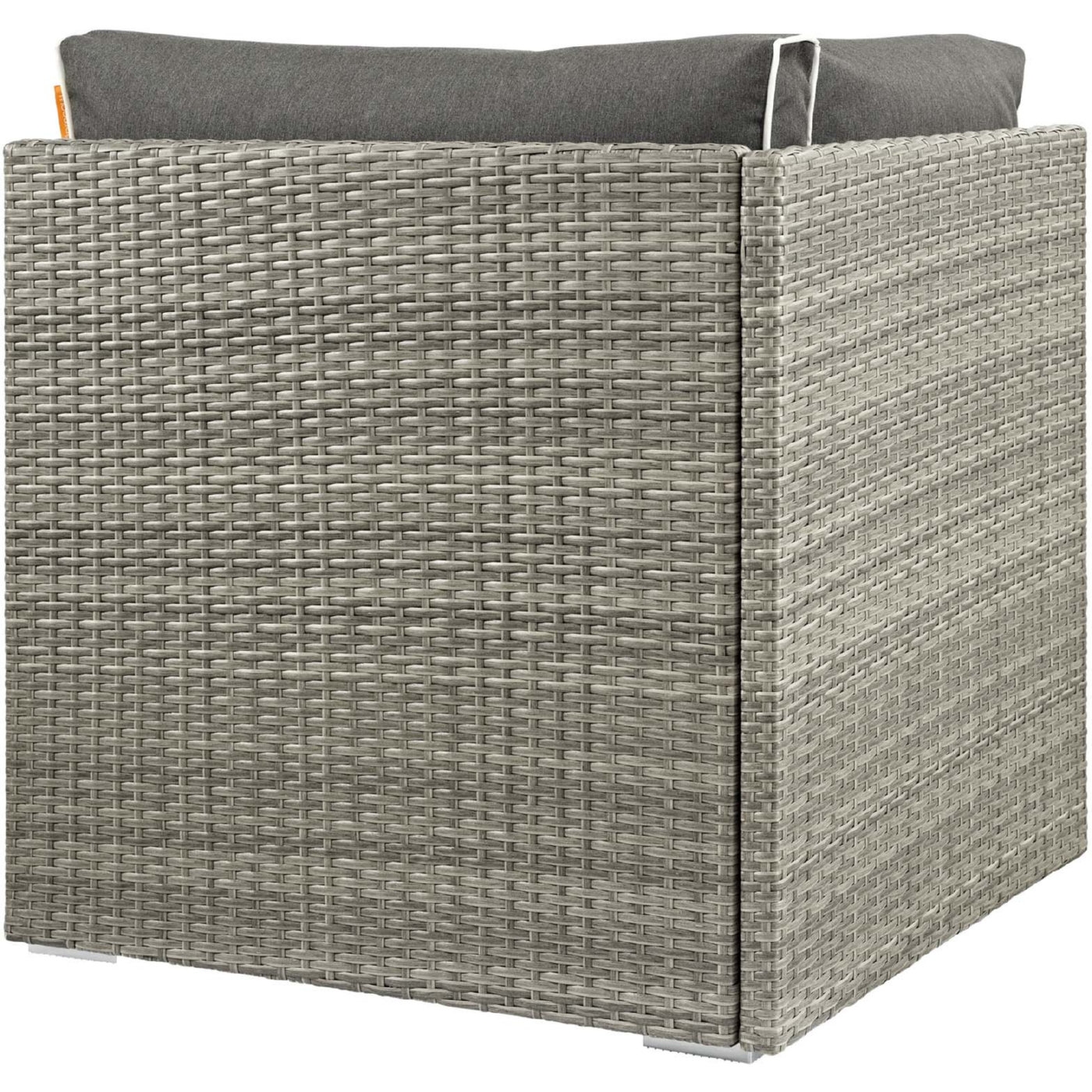 Repose Outdoor Patio Synthetic PE Rattan/Fabric Corner Chair