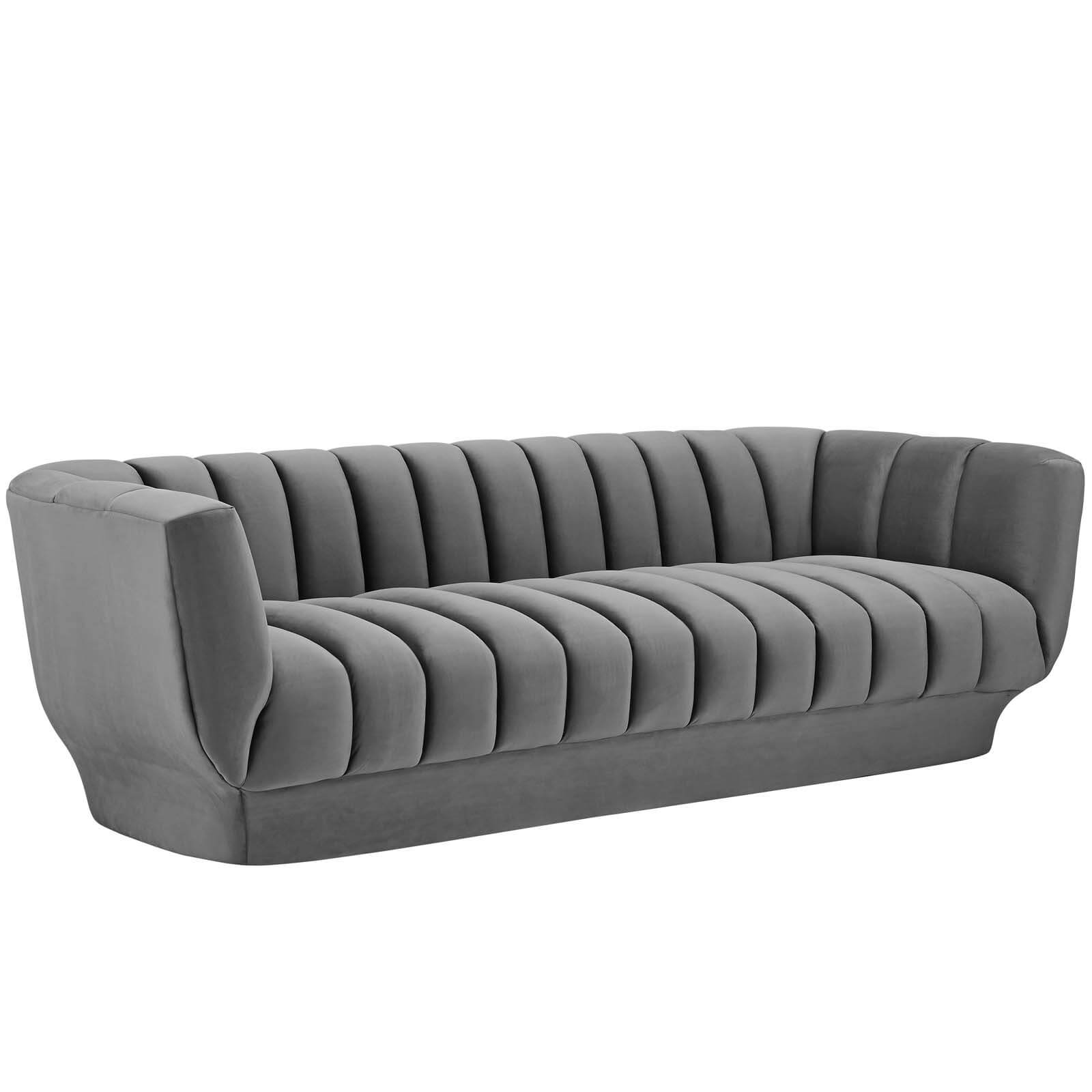 Entertain Tufted Velvet Sofa