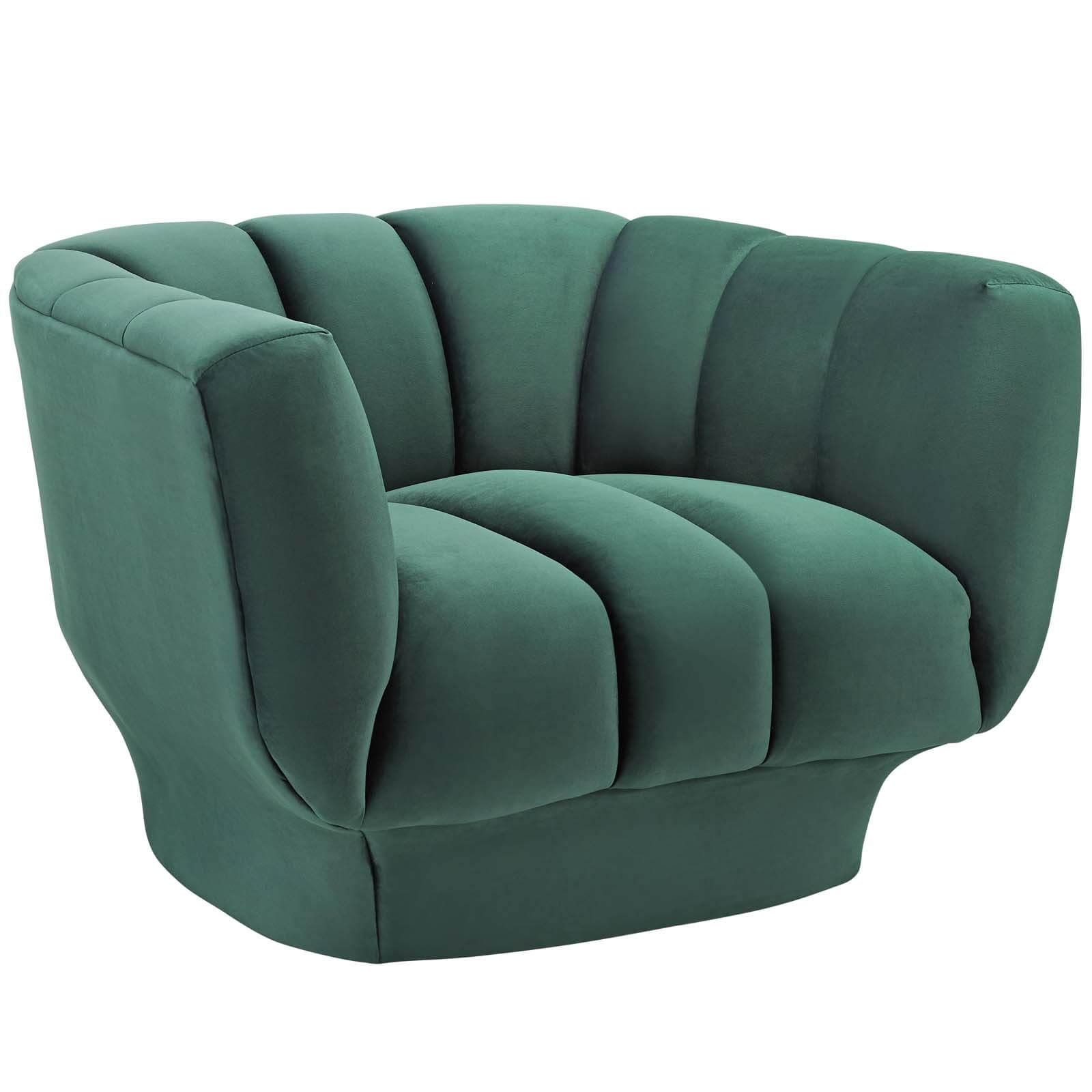Entertain Tufted Velvet Armchair