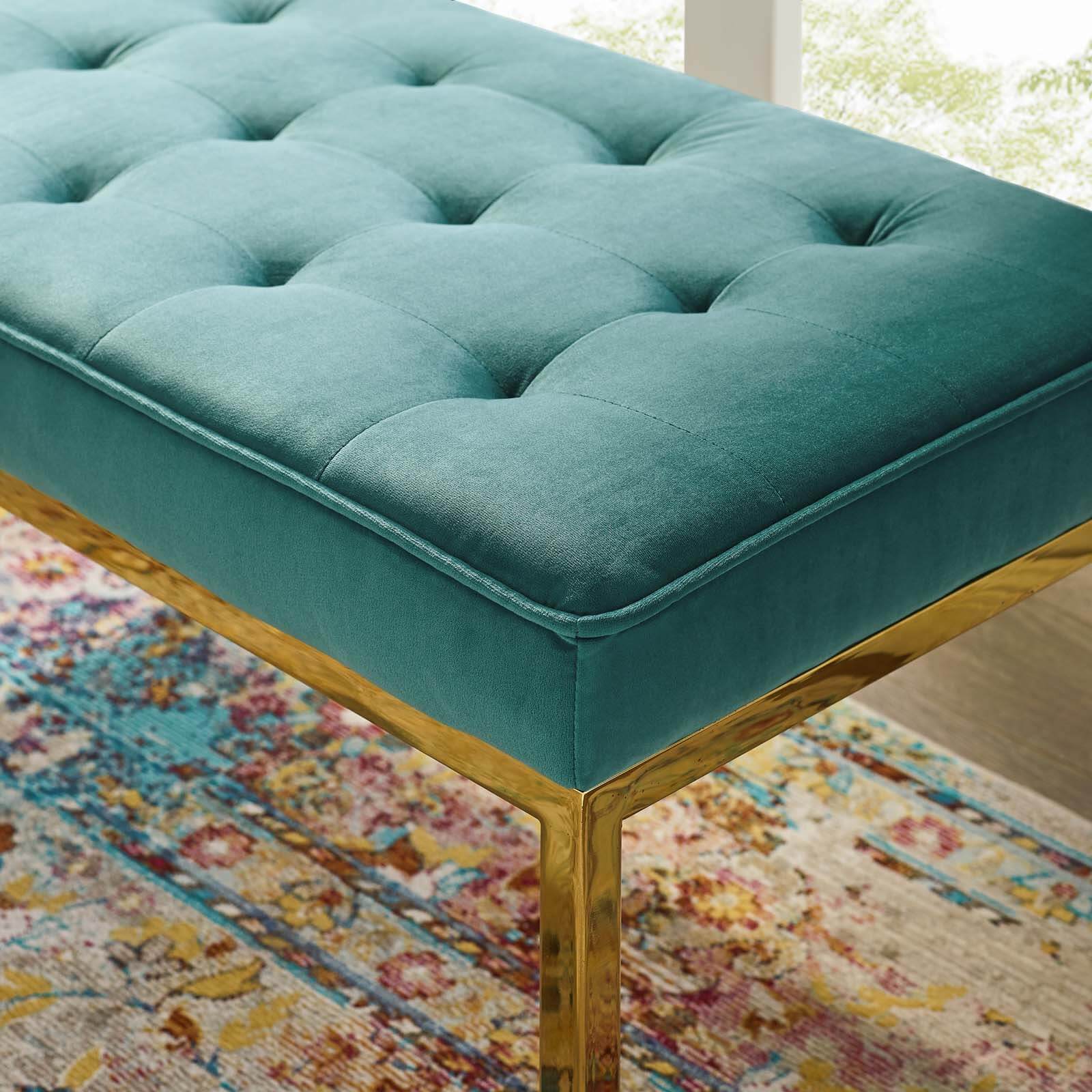 Loft Medium Velvet Bench