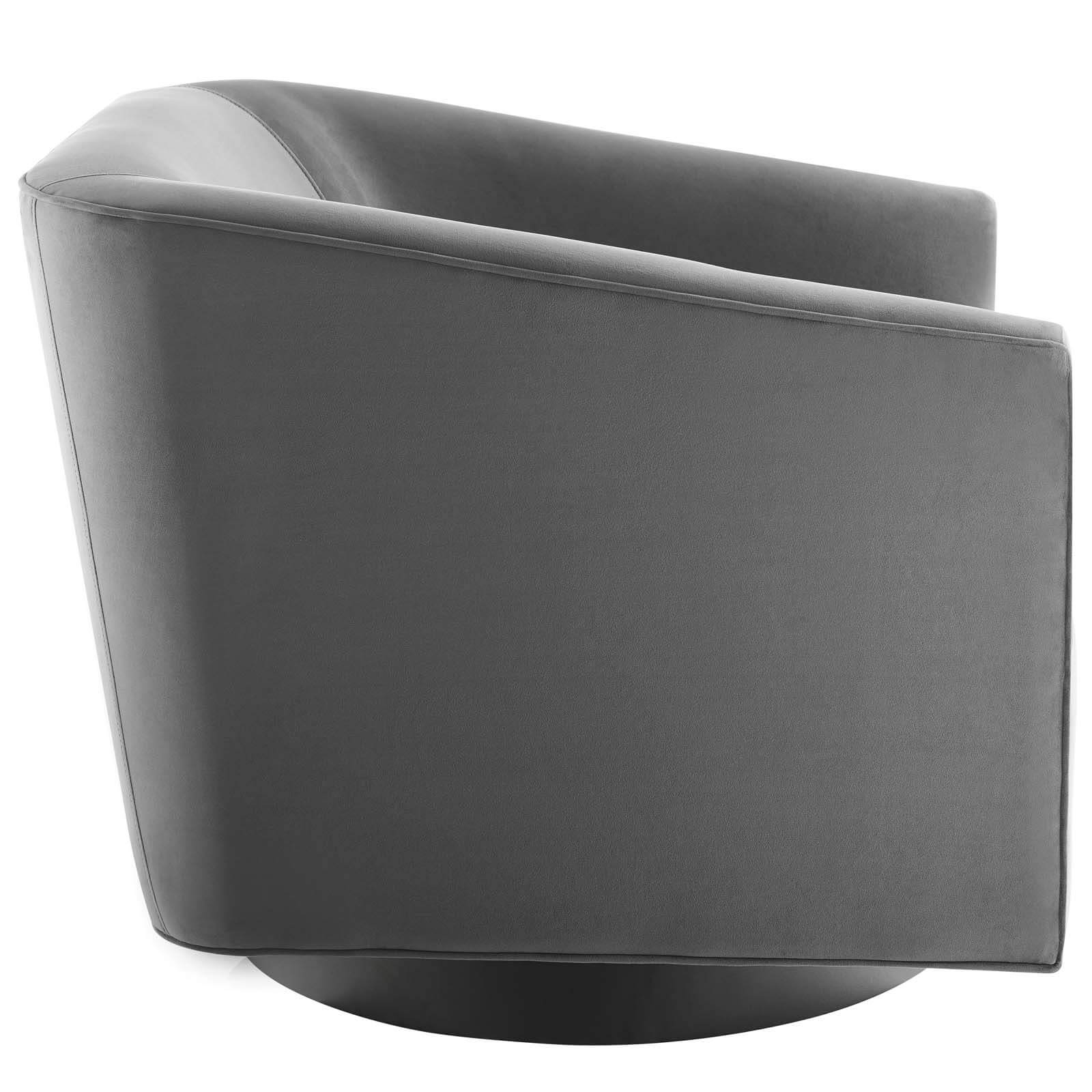 Twist Velvet Swivel Accent Lounge Chair