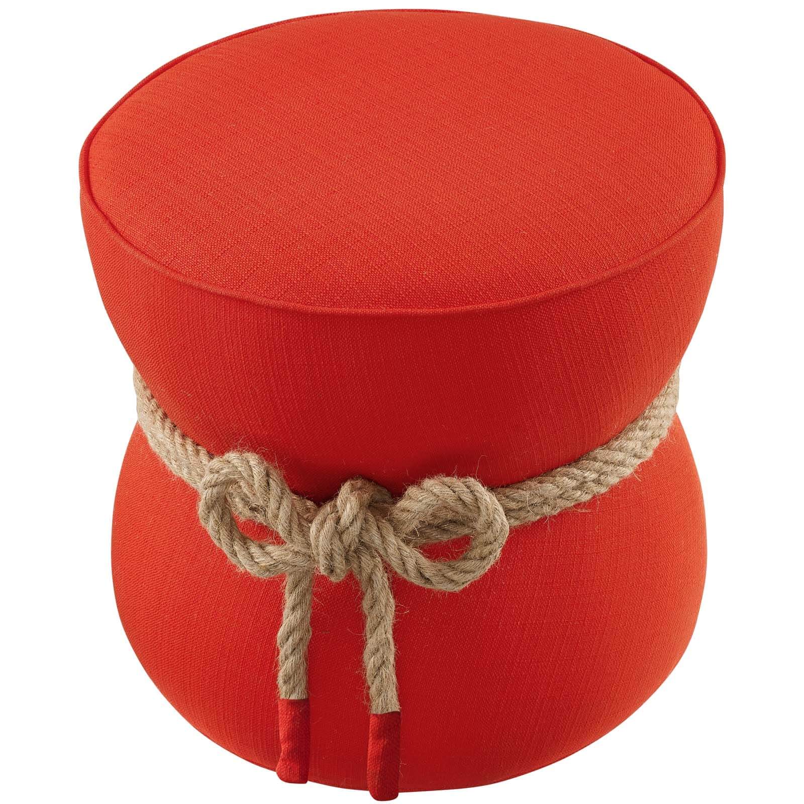 Beat Nautical Rope Fabric Ottoman