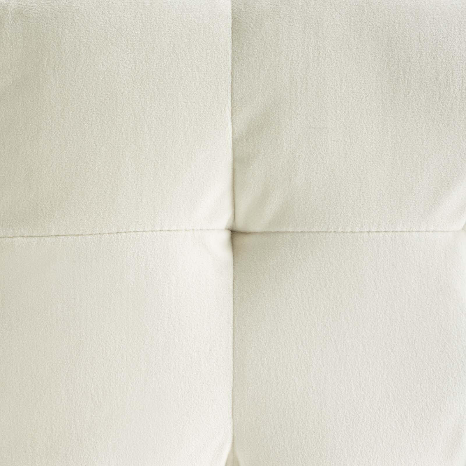 Contour Tufted Cube Velvet Ottoman