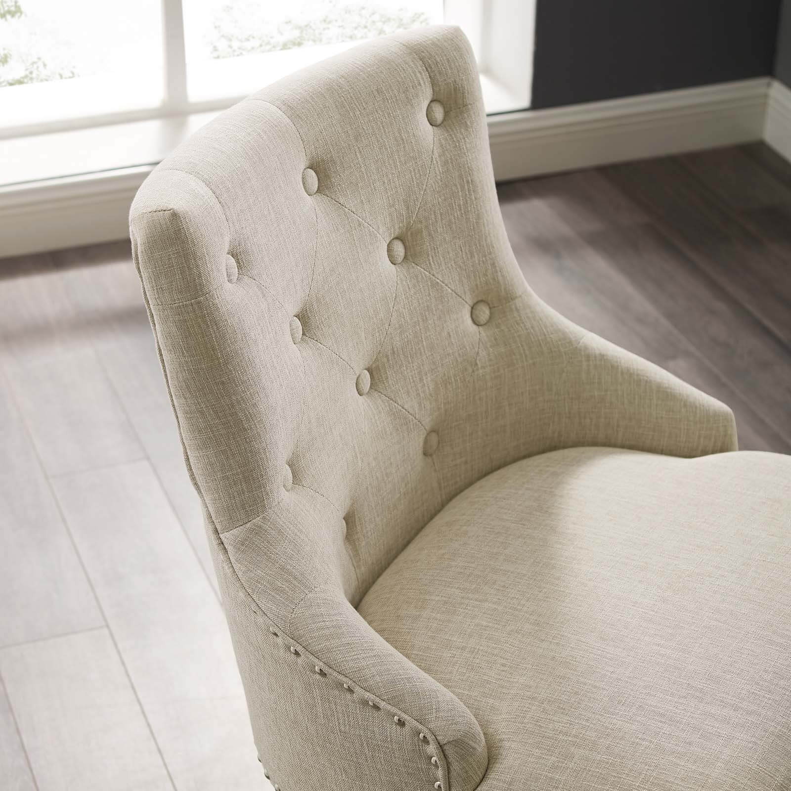 Regent Tufted Button Swivel Fabric Office Chair
