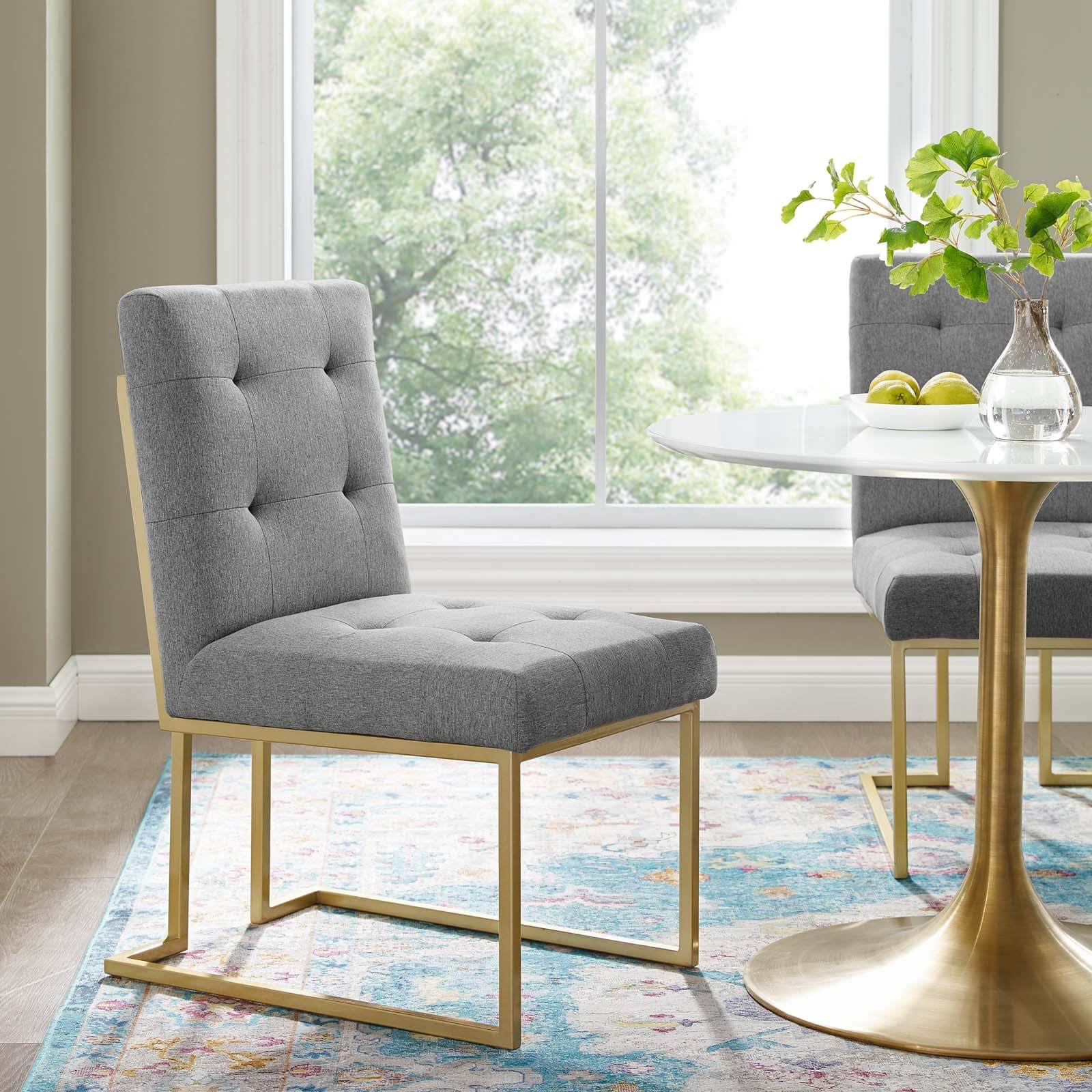 Privy Fabric Dining Accent Chair