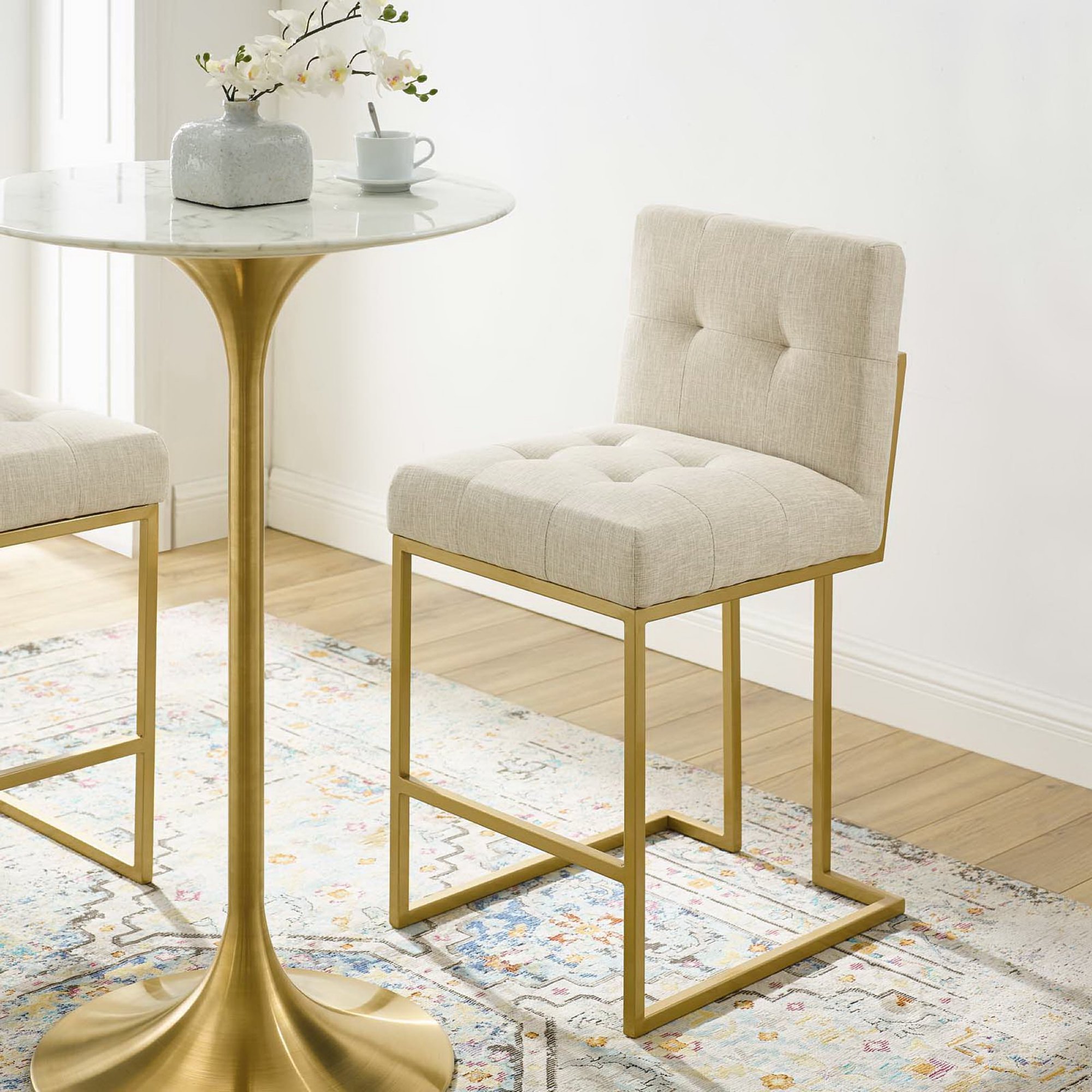 Privy Fabric Counter Stool