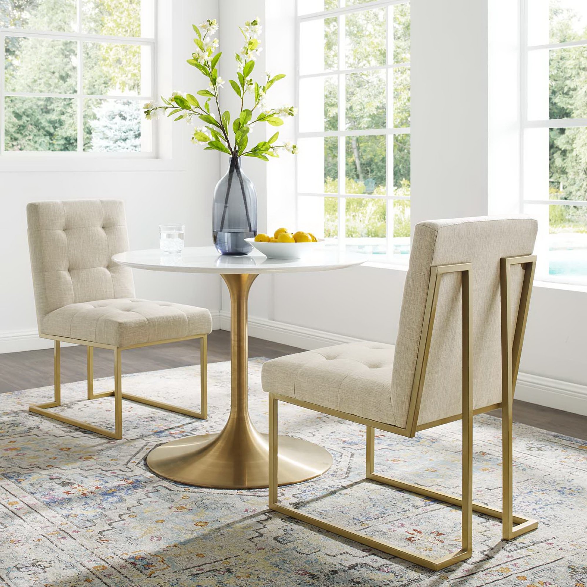 Privy Fabric Dining Accent Chair