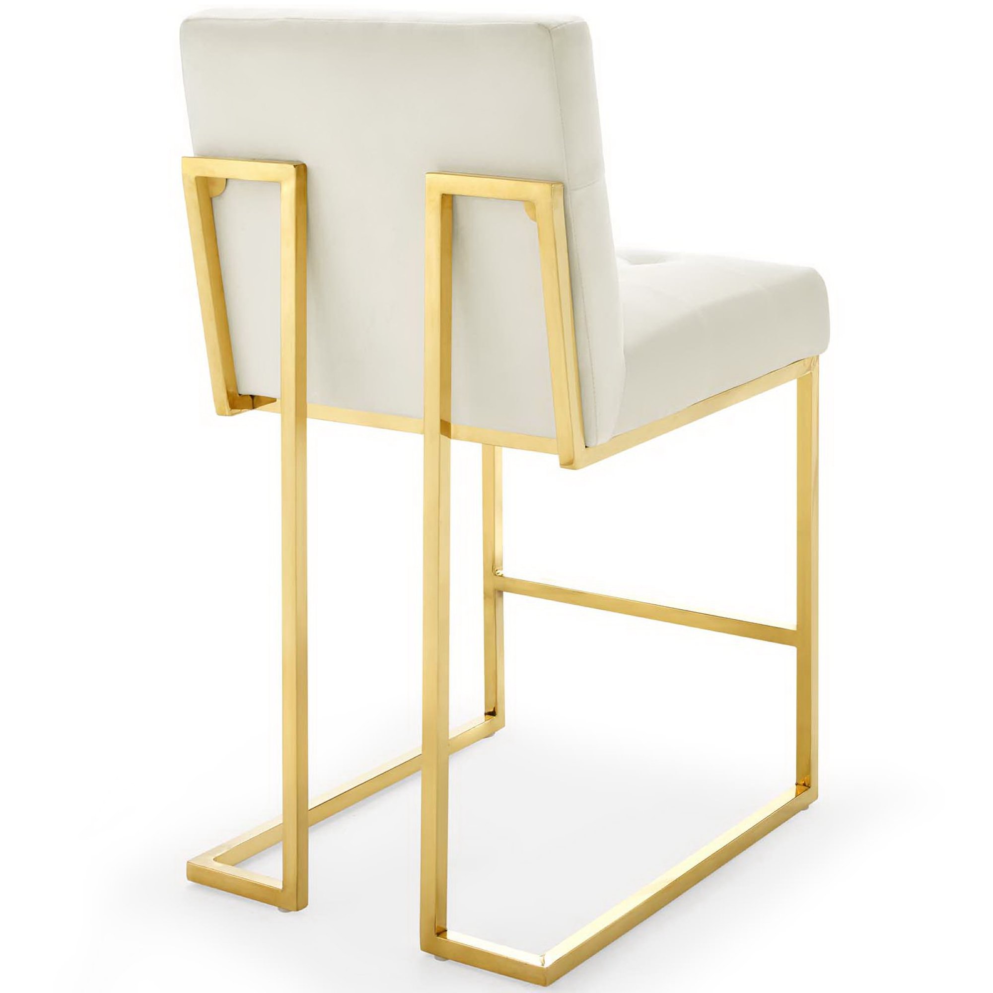 Privy Performance Velvet Counter Stool