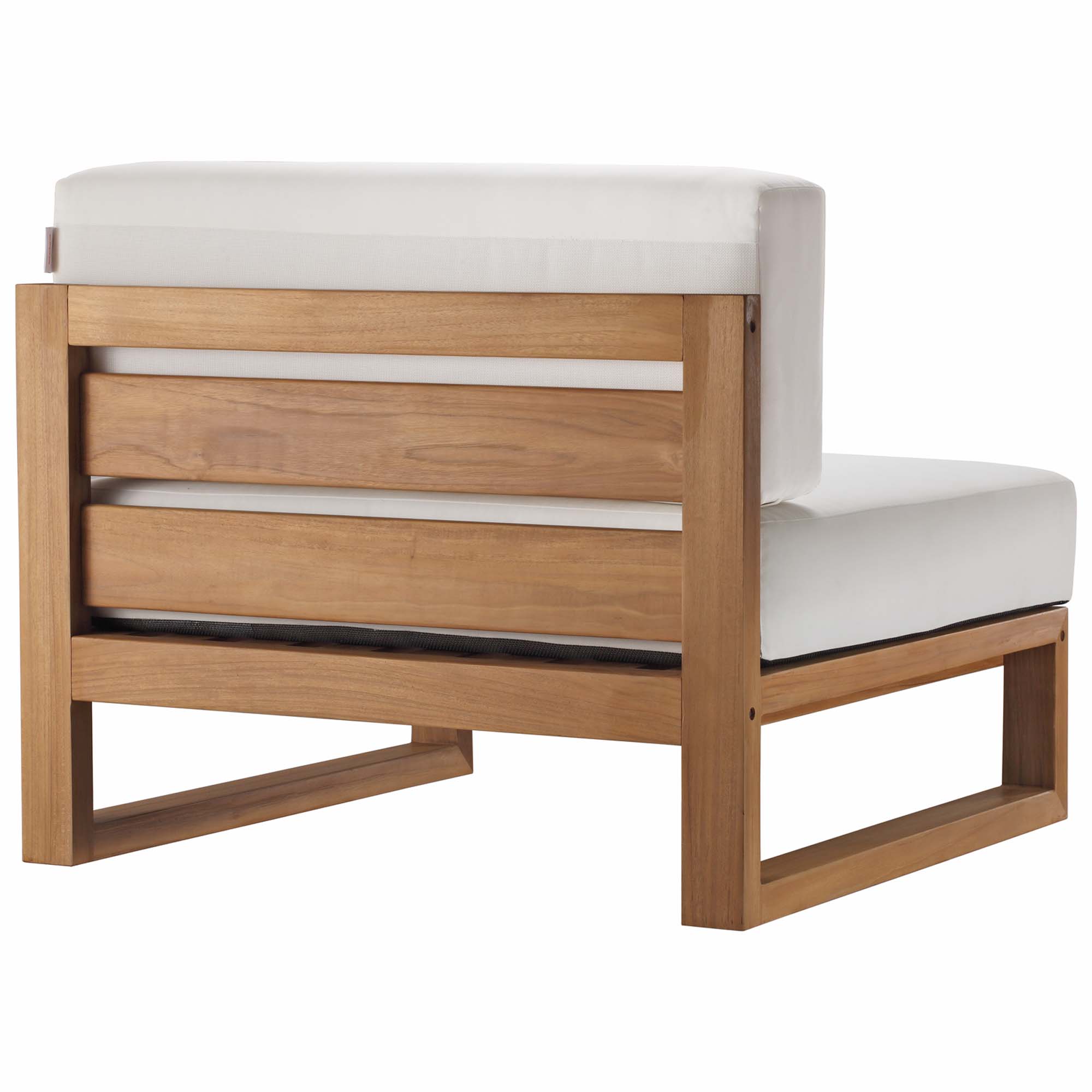 Upland 4-Piece Outdoor Patio Teak Wood Sectional