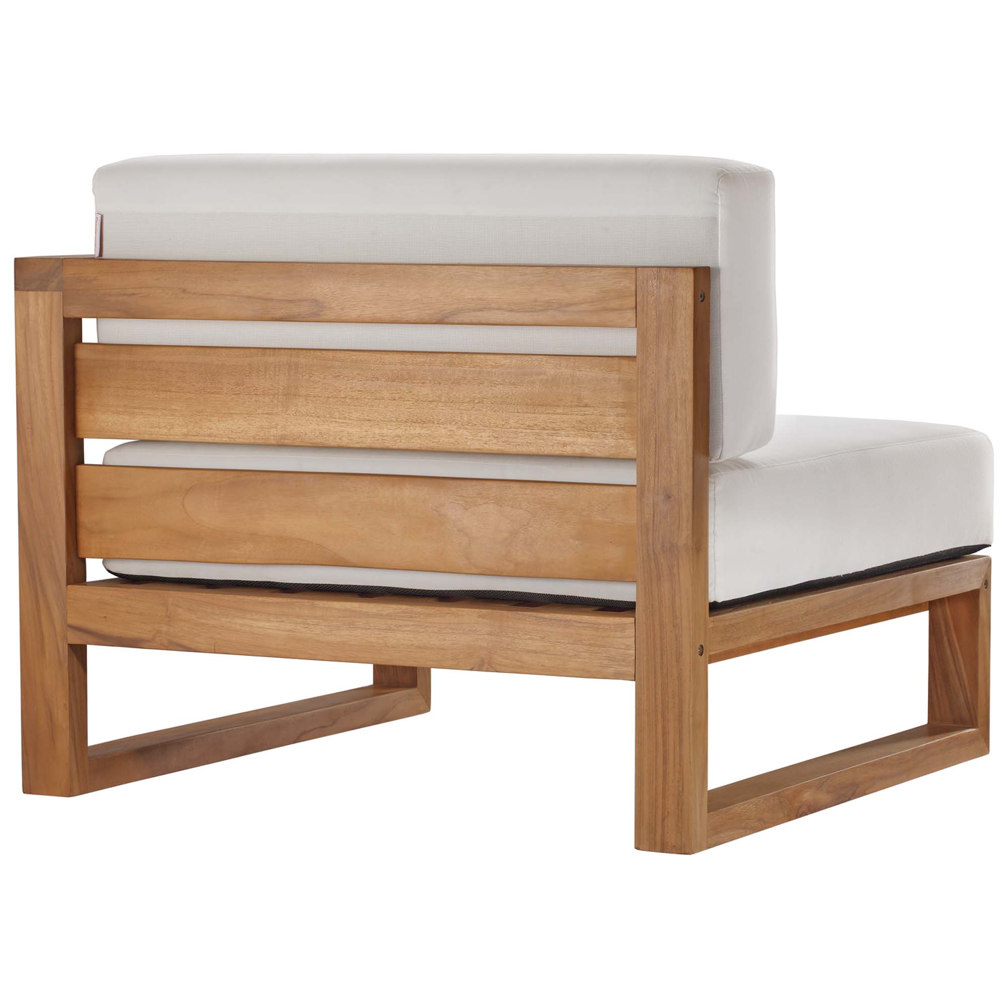 Upland 3-Piece Outdoor Patio Teak Wood Sofa