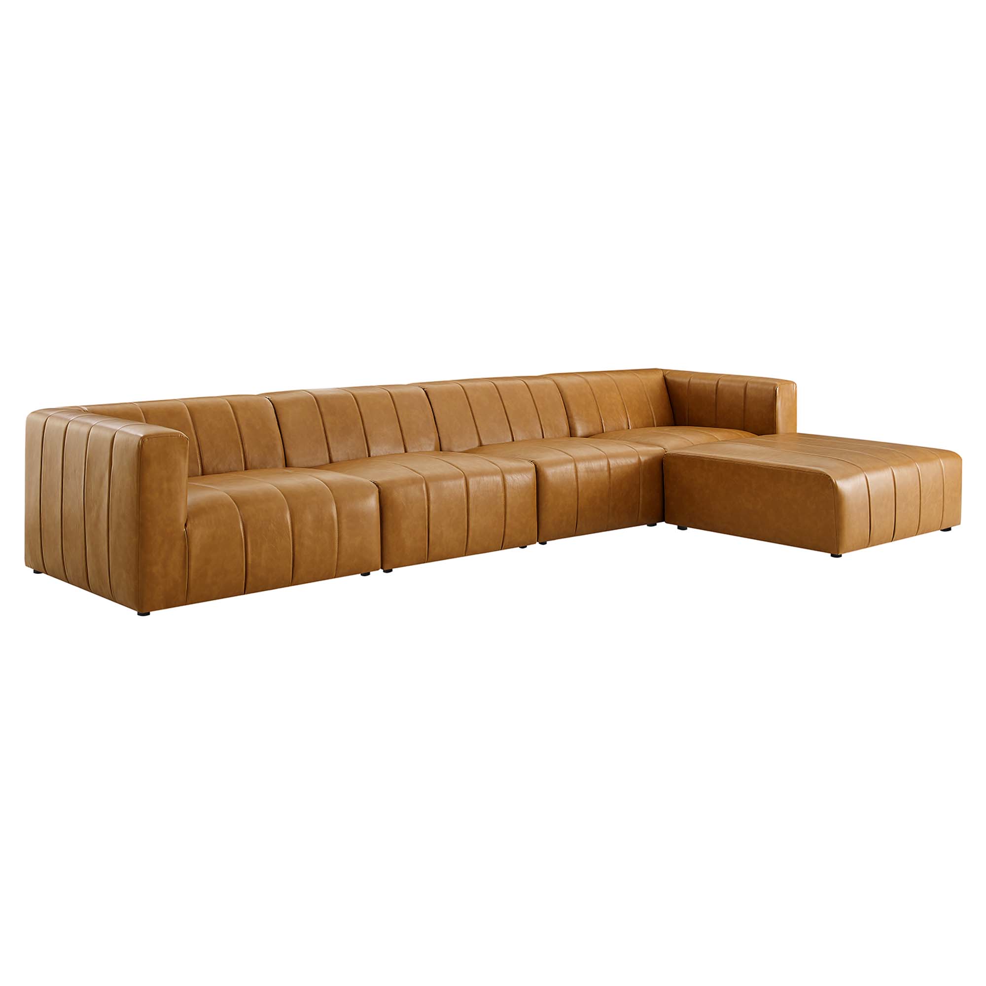 Bartlett 5-Piece Vegan Leather Sectional Sofa, Composition 1